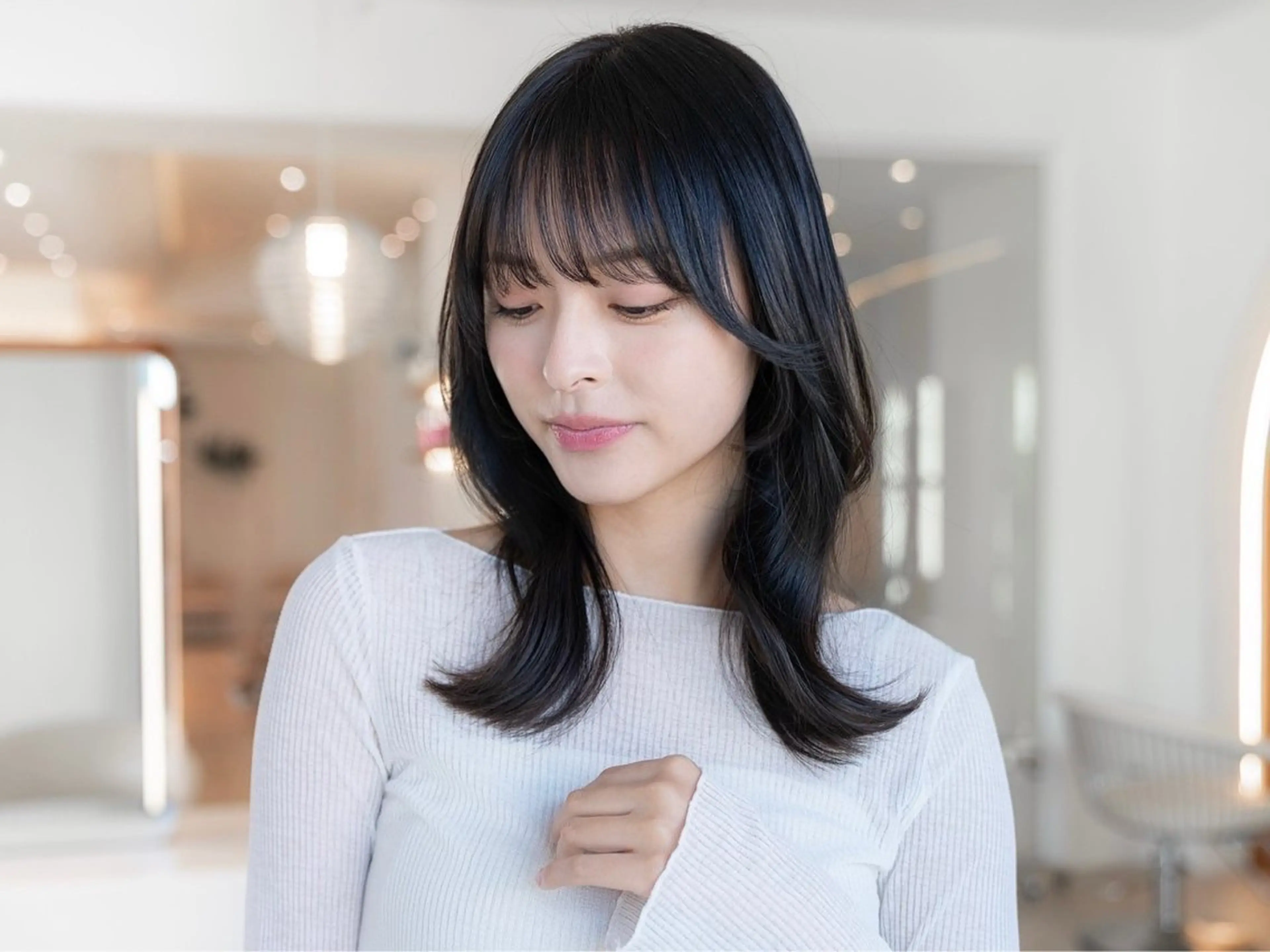 ミディアム いがらし ふうらのヘアスタイル