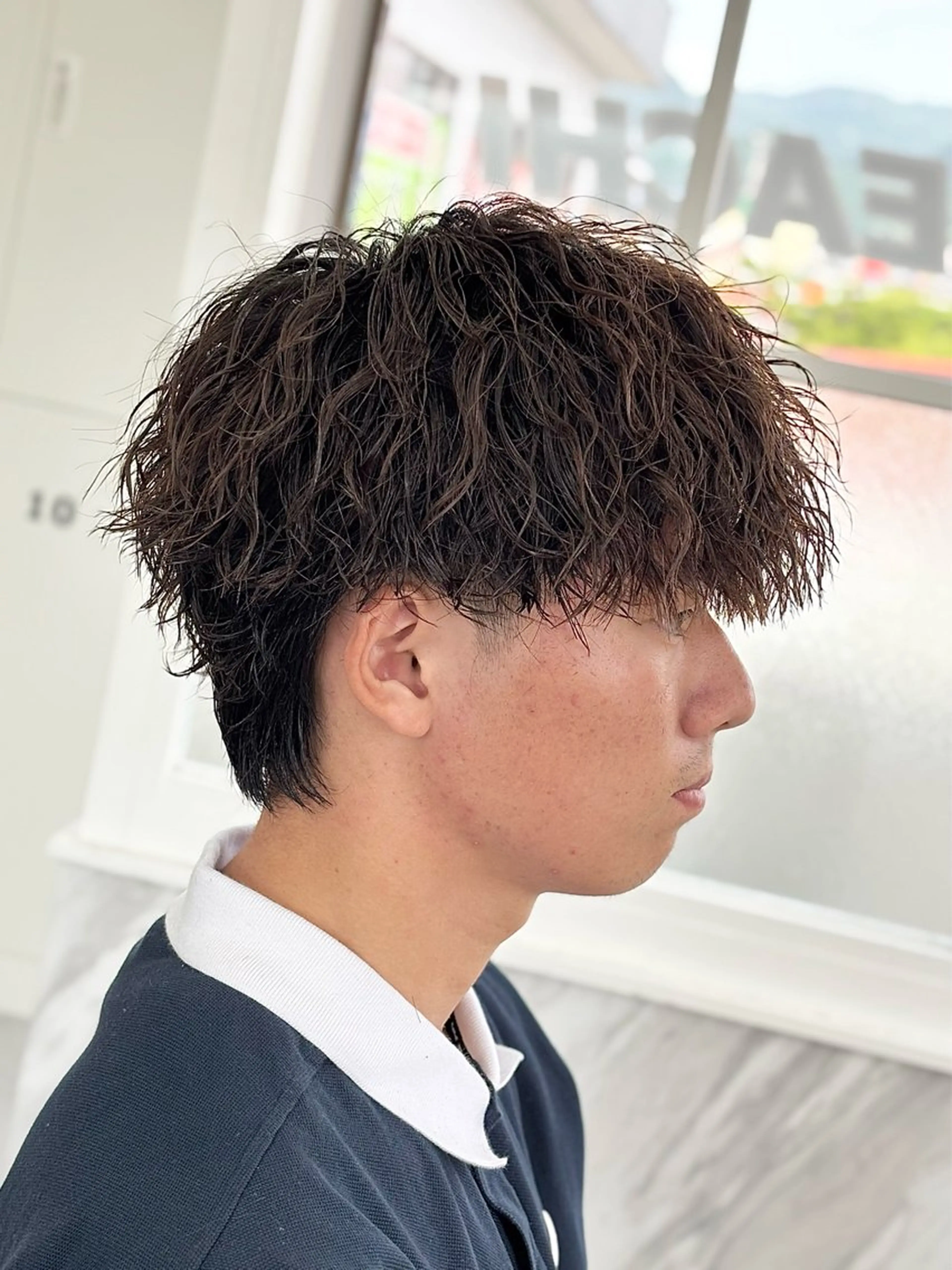 パーマ メンズ マッシュ カット パーマ KanedaRio パーマ/フェードのヘアスタイル