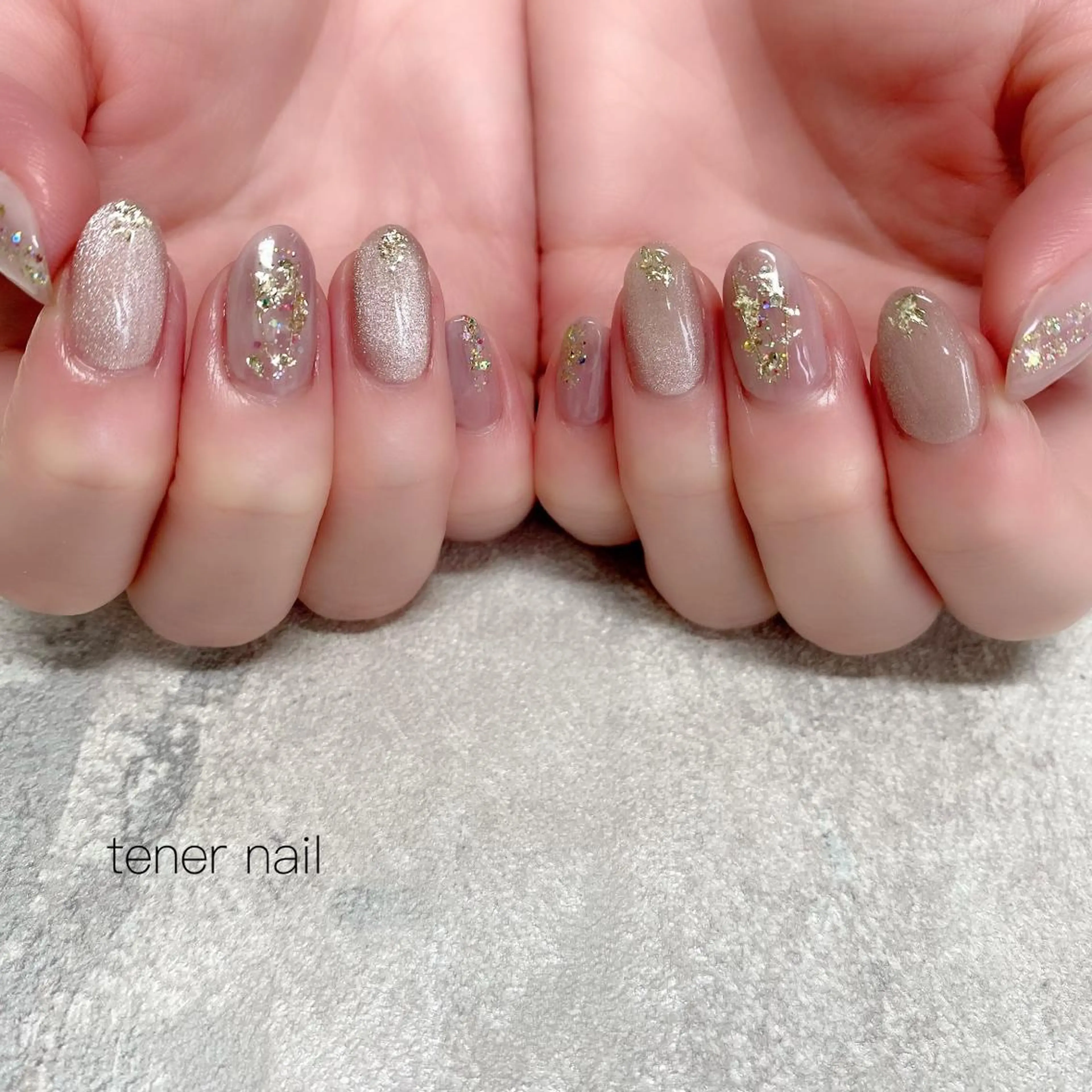 ネイル ニュアンスネイル ピンク テネルネイル tener nailのネイルデザイン