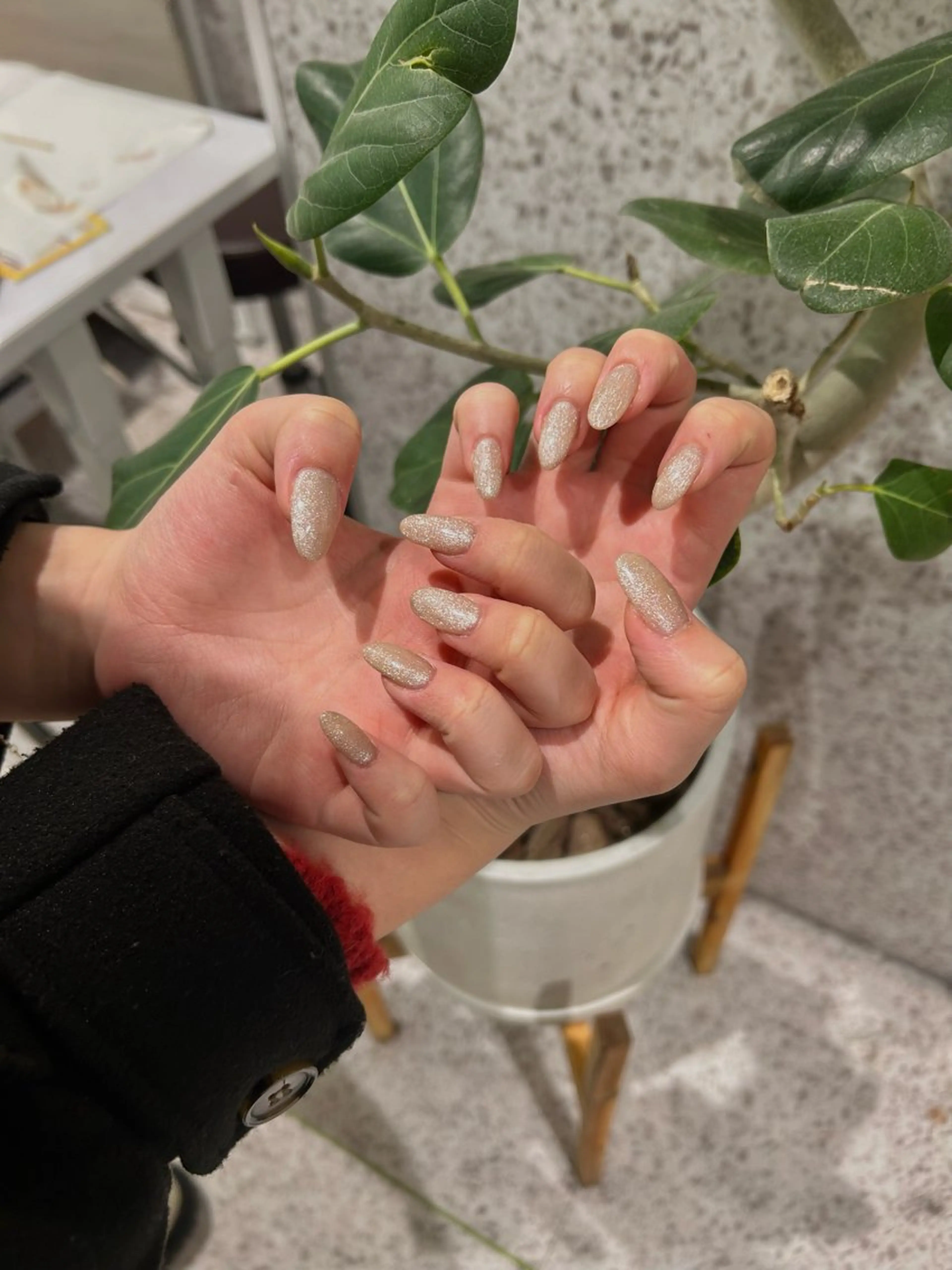 ネイル 成人式 長さ出し 韓国ネイル ショートネイル ♡ハイトーン★ ネイル/しの♡のヘアスタイル