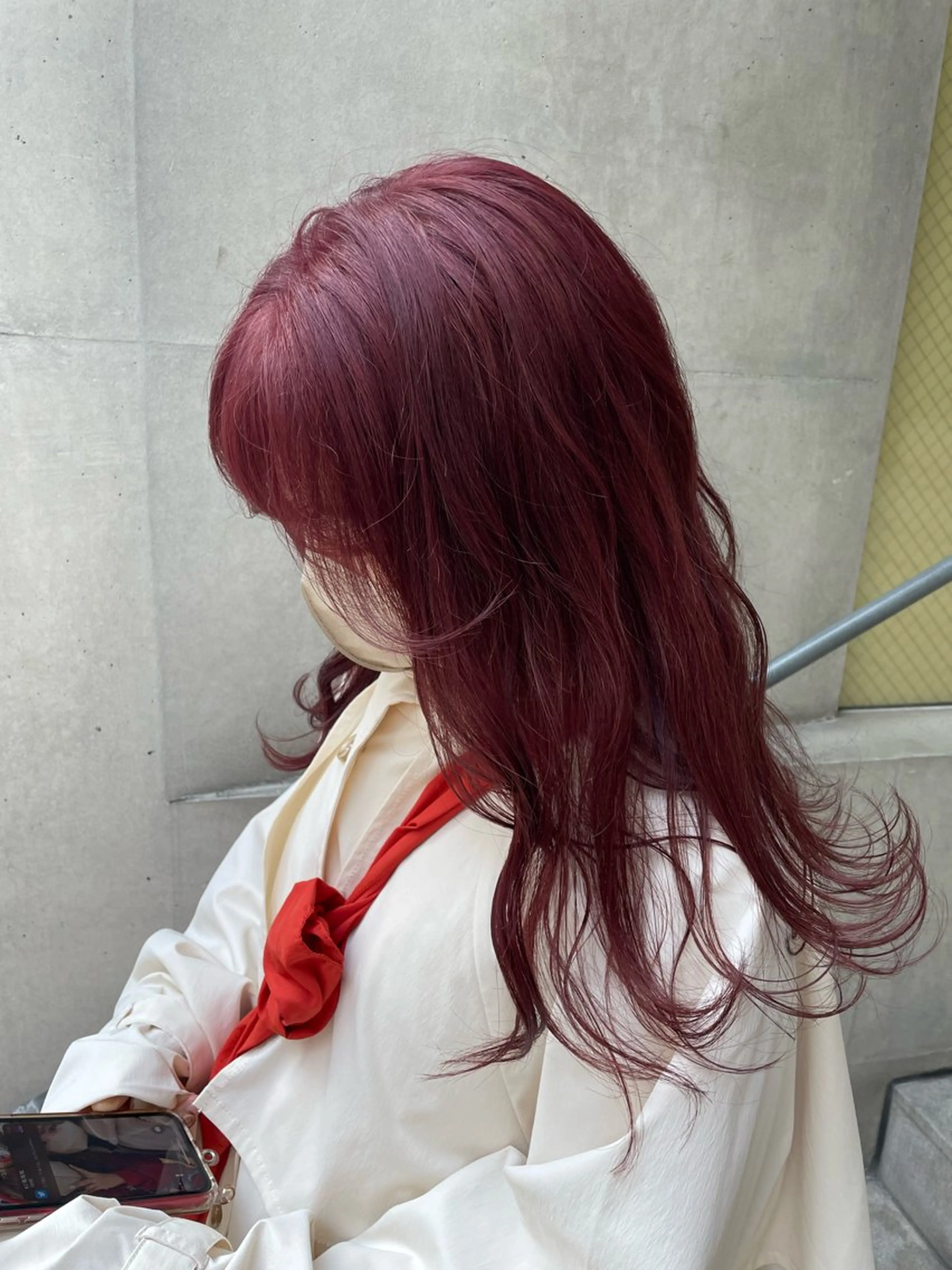 セミロング カラー ヘアカラー トリートメント ayano / 透明感・くすみカラーのヘアスタイル