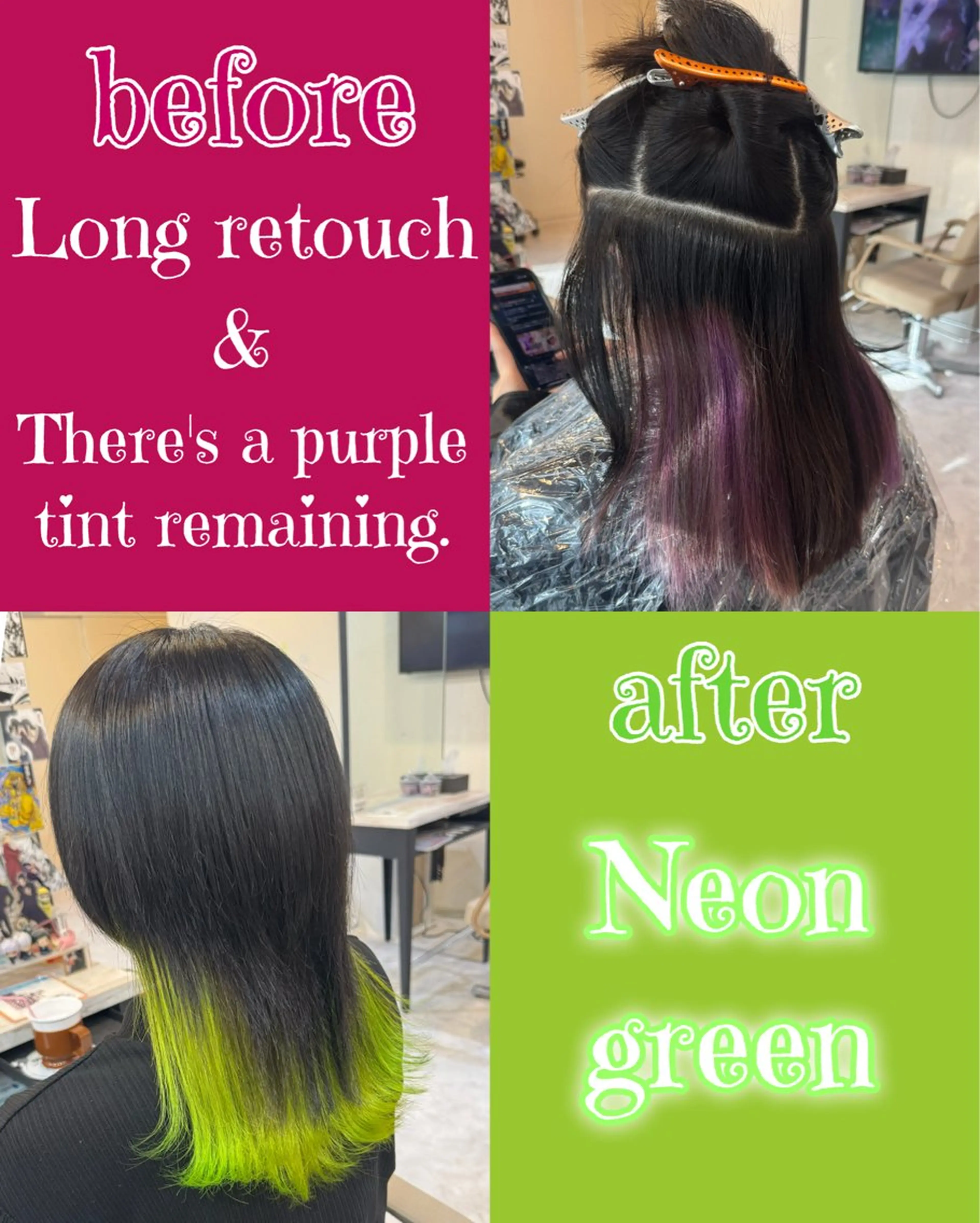 セミロング カット ヘアカラー 派手髪/ハイトーン/ エクステ✨ユウキのヘアスタイル