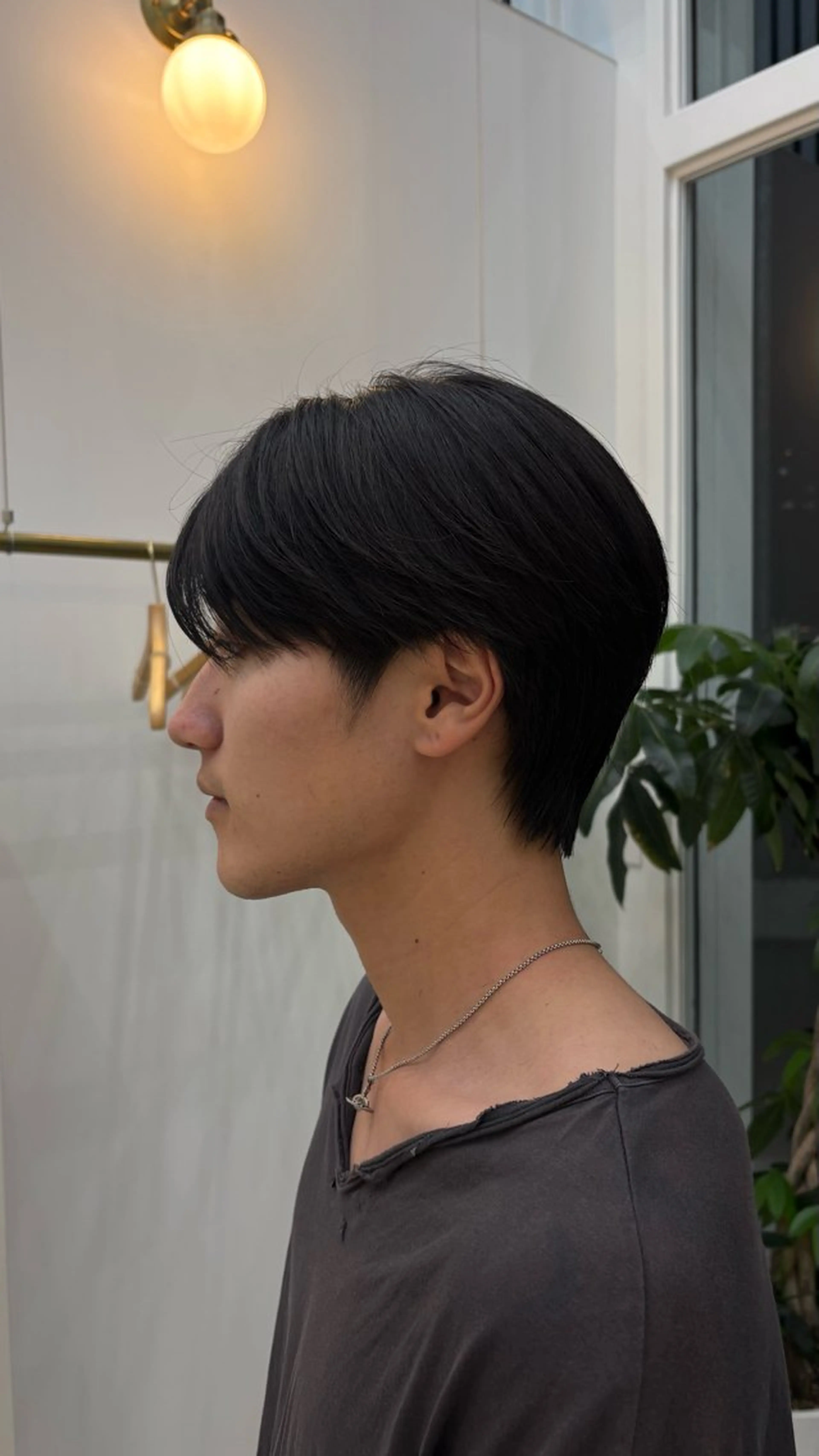 ショート メンズ センターパート 彦坂 柚羽のヘアスタイル