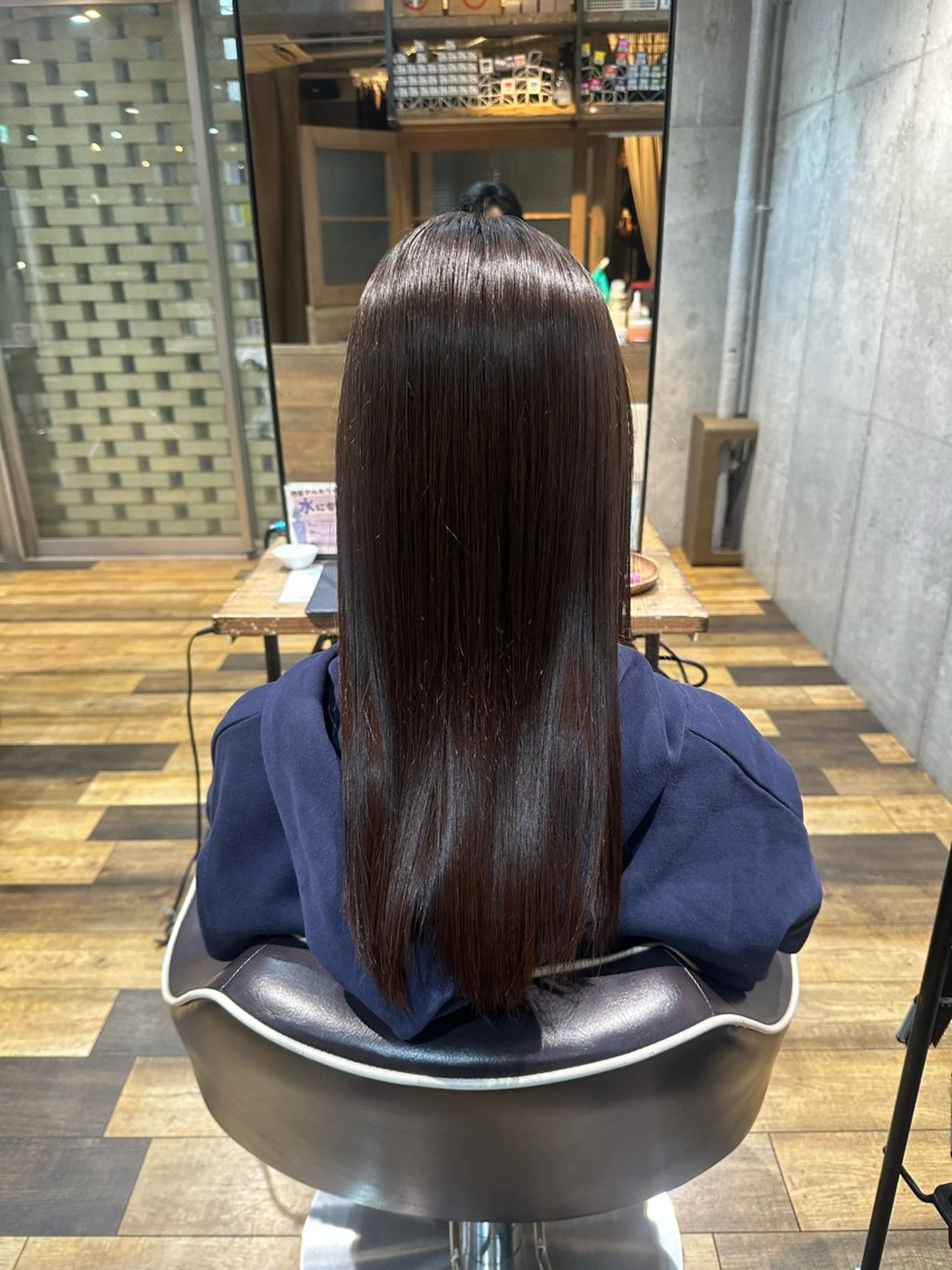 ロング 縮毛矯正 flannel 優介のヘアスタイル