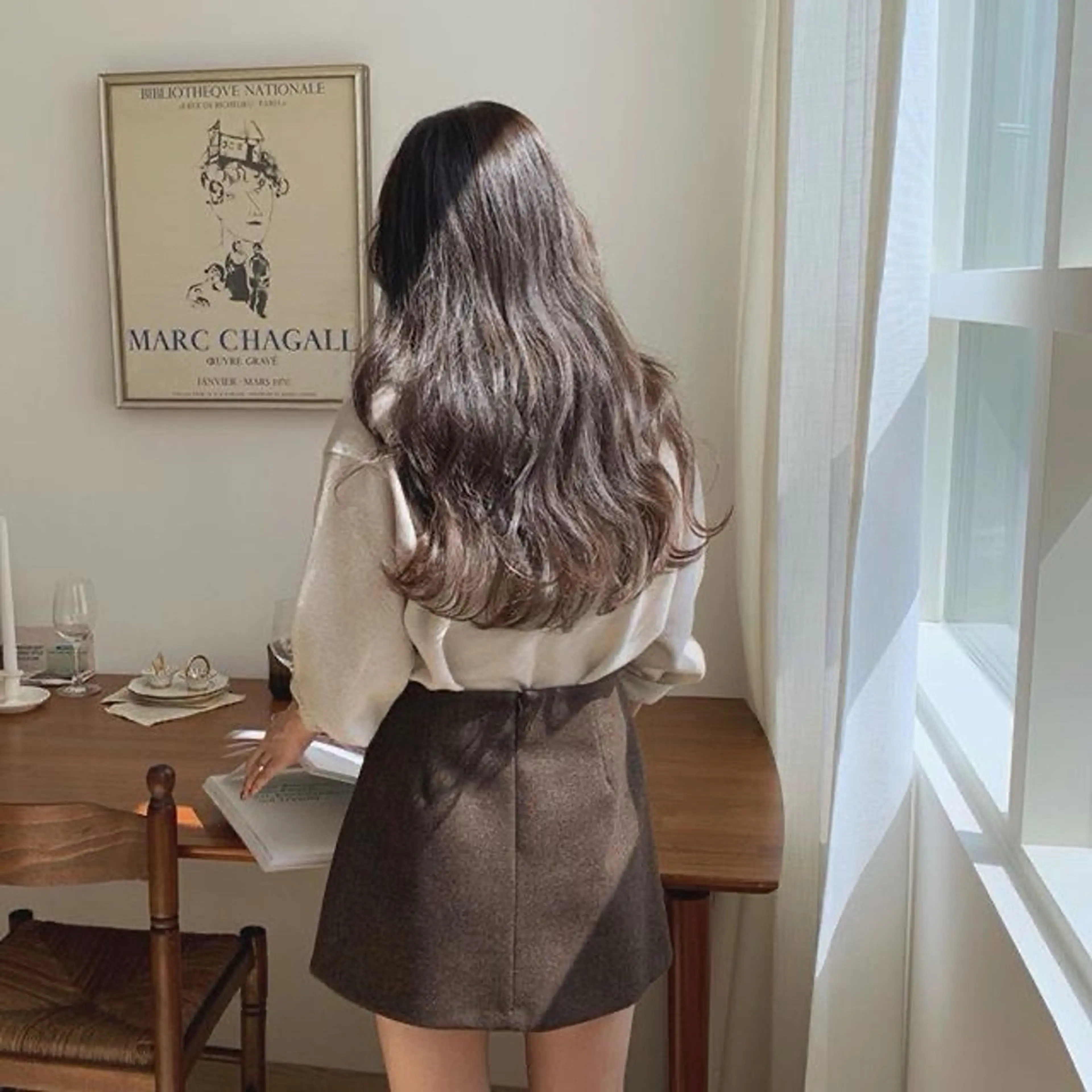 ロング カラー ヘアカラー トリートメント ヘッドスパ ヘアセット 韓国レイヤー・ ハッシュ🤍しゅうじのヘアスタイル