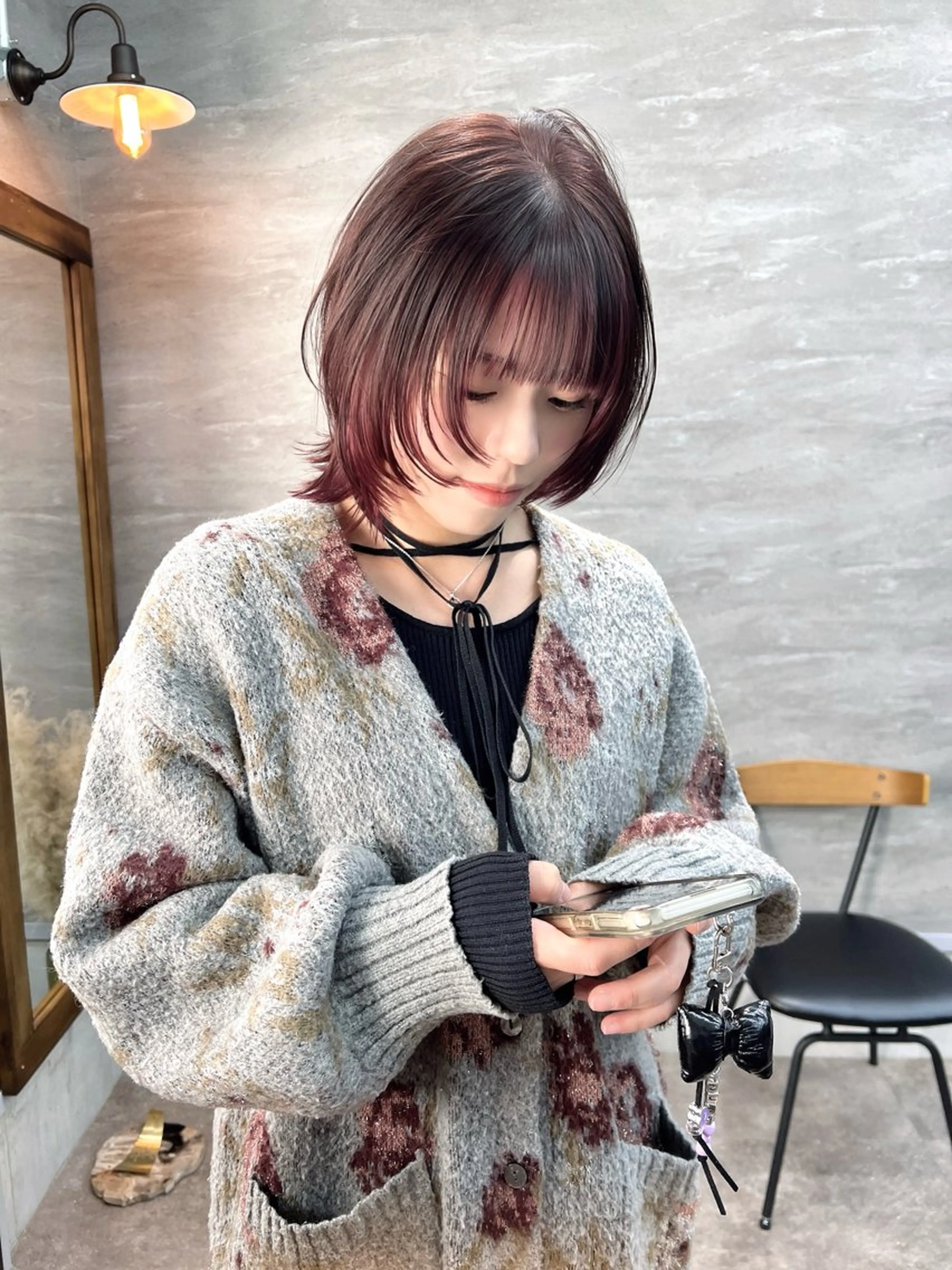 ショート ボブレイヤー ボブ レイヤーカット 🌈ハイトーン/ボブ 🌈のヘアスタイル