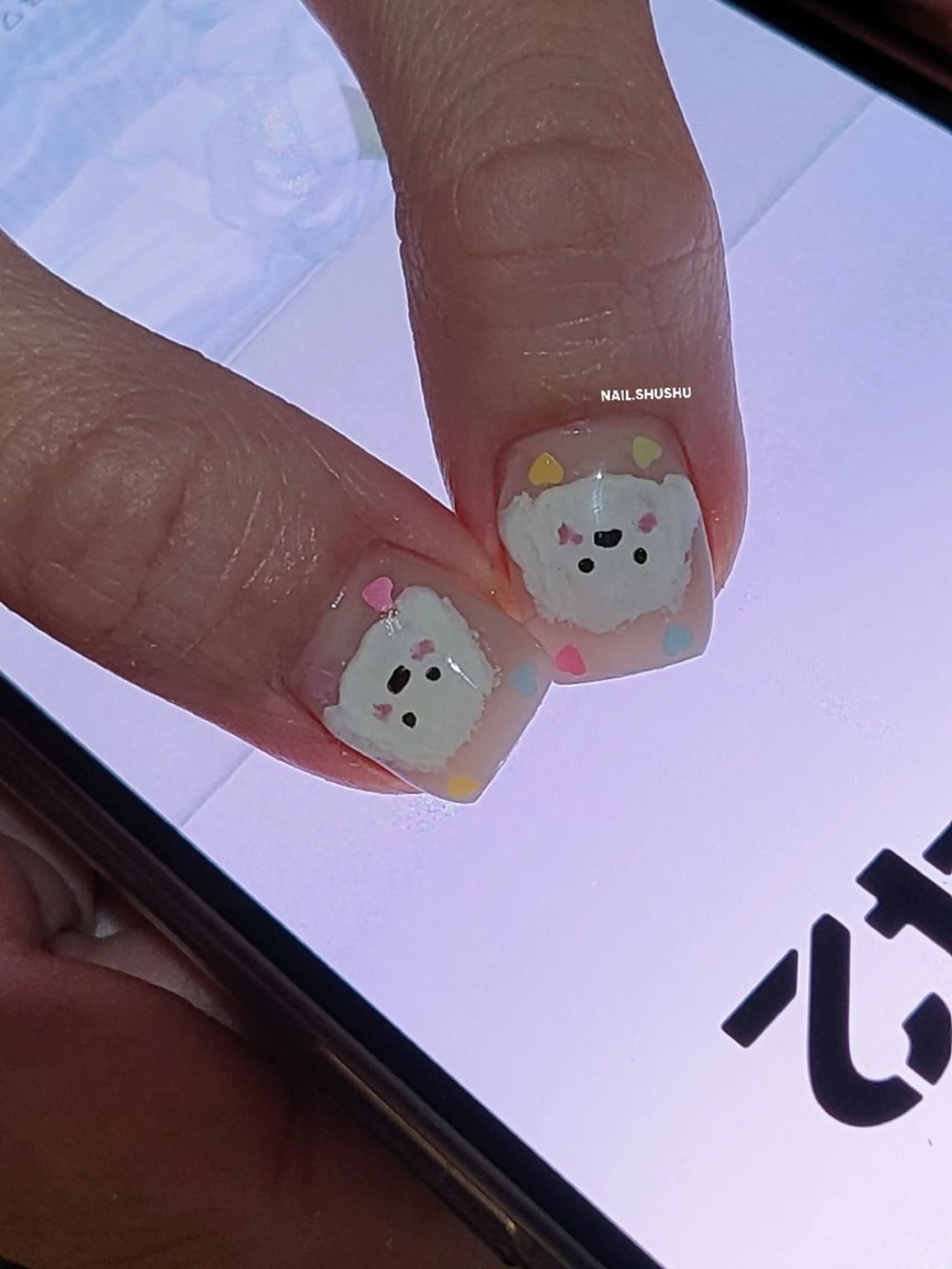 ネイル ハンドネイル 3dパーツ/流行り 👧shushu❤️のネイルデザイン