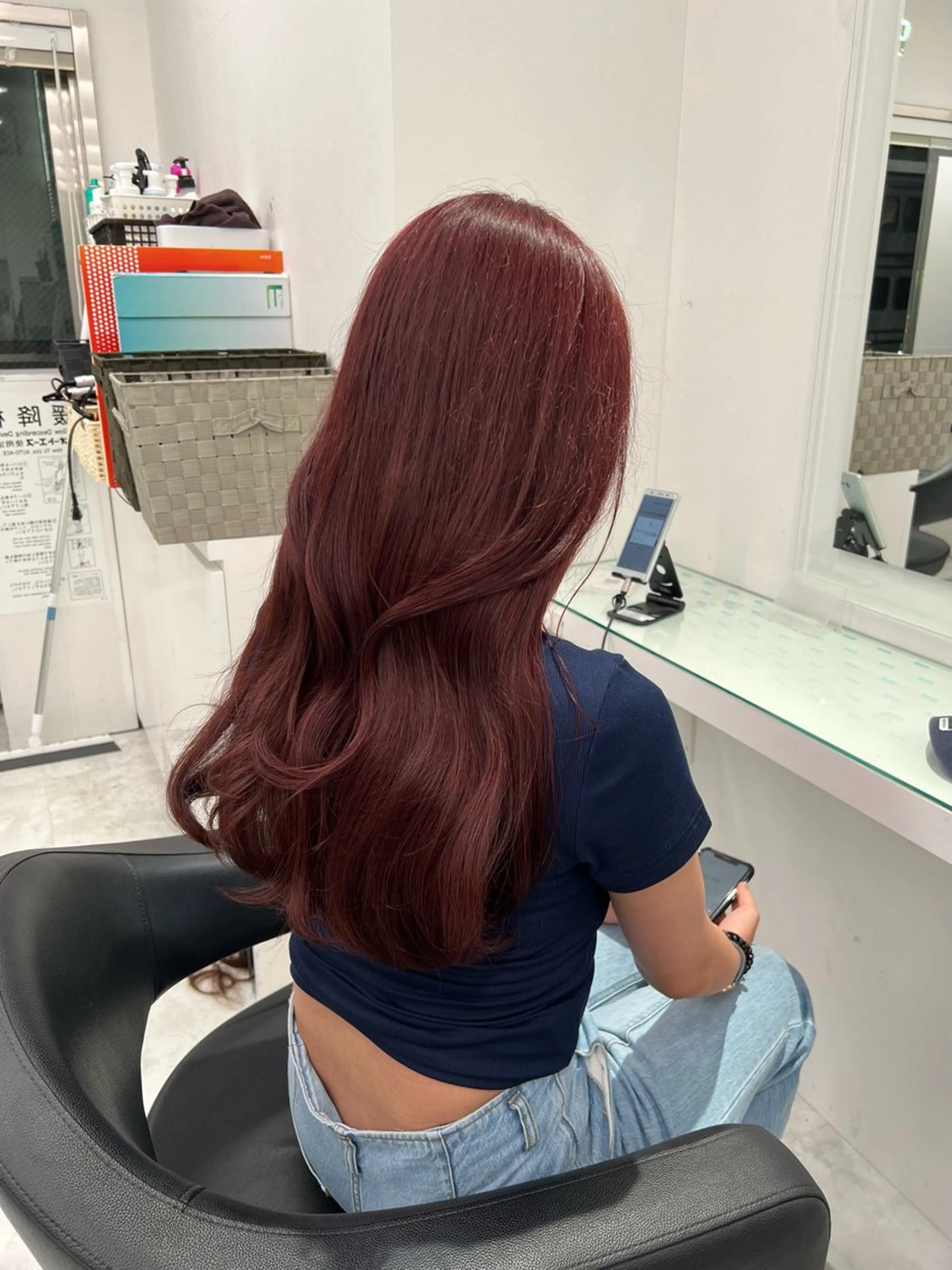 カラー momoka/茶屋町 /艶髪カラーのヘアスタイル