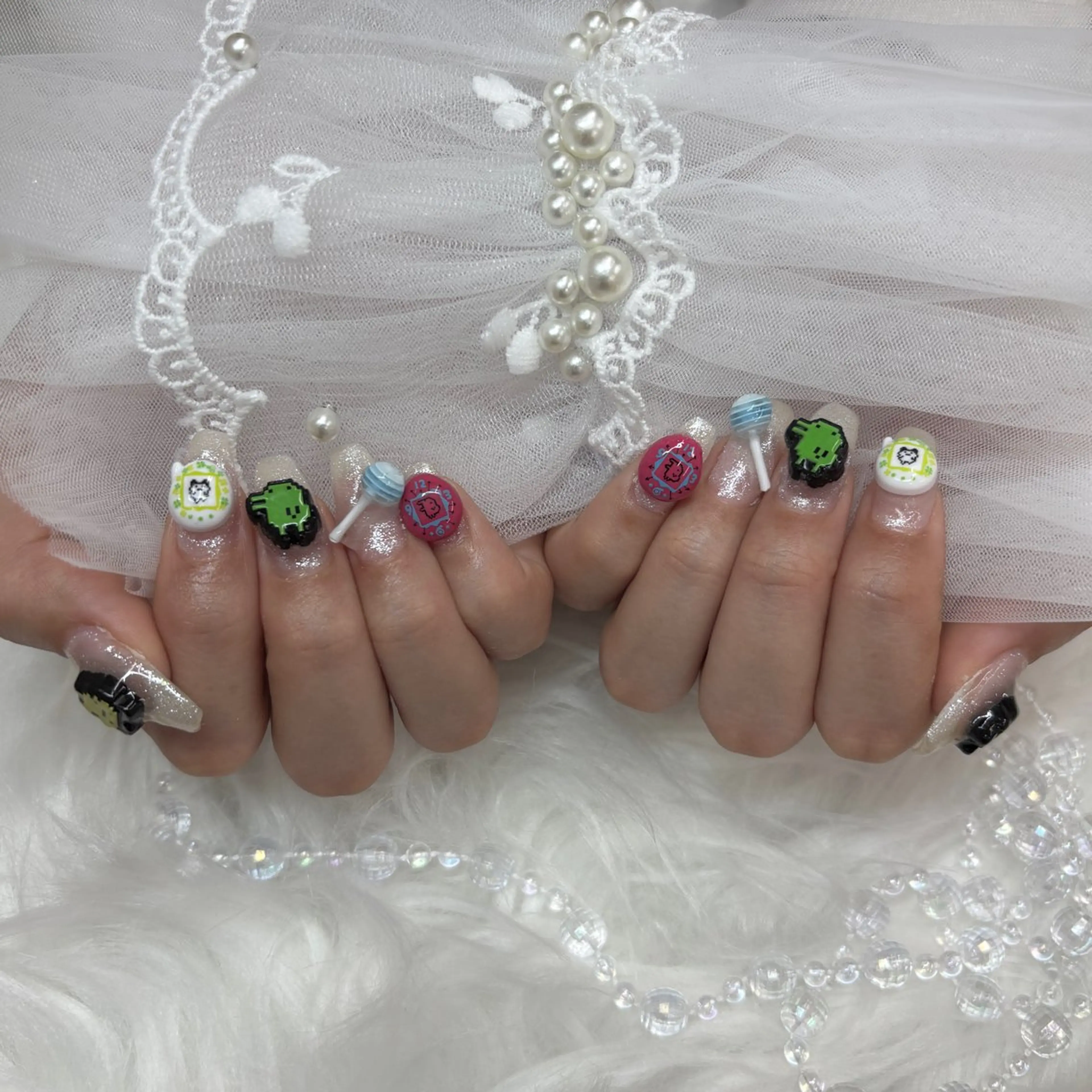 ネイル 持ち込み Basic川越店 Jr 琉衣のネイルデザイン