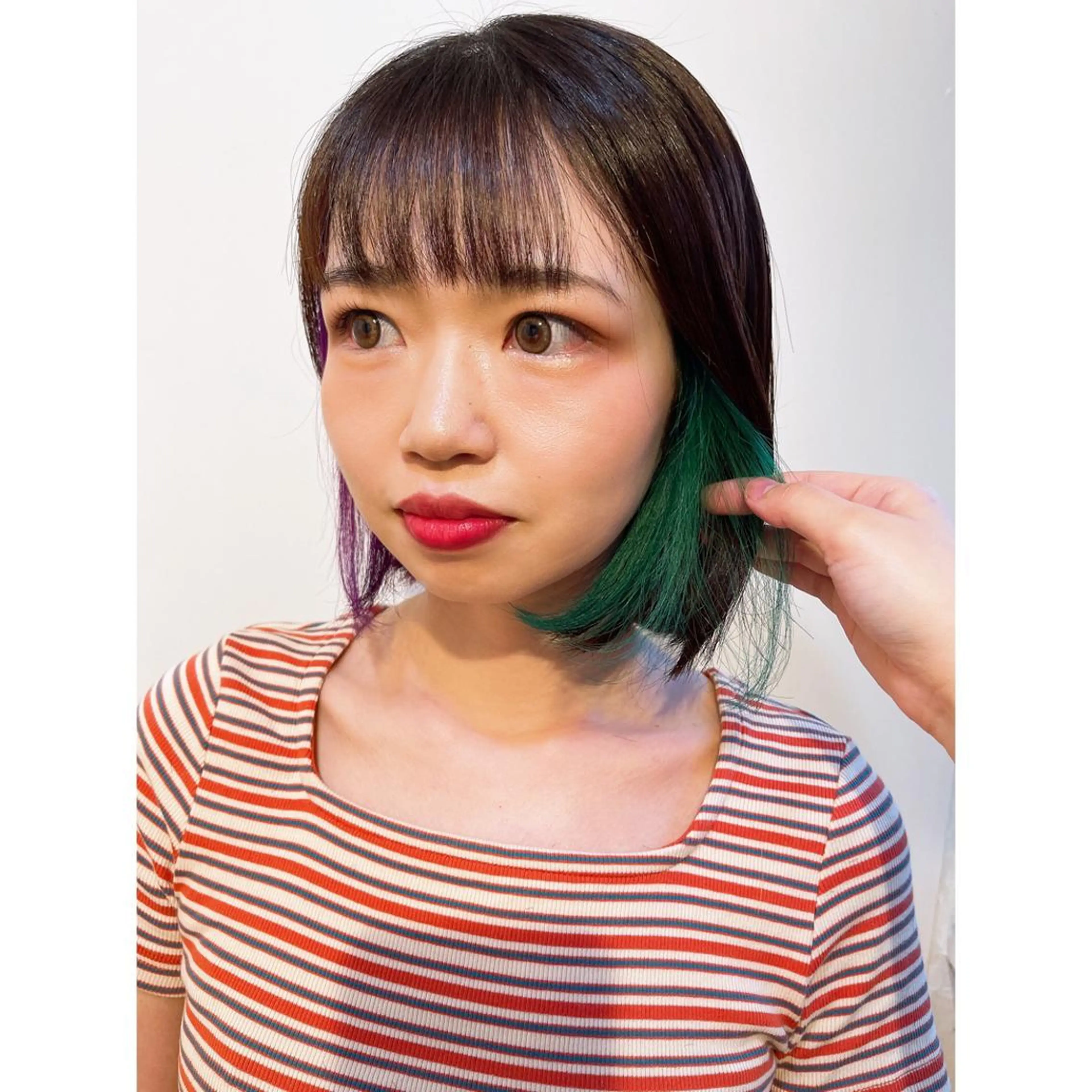 ショート カラー ヘアアレンジ カット ヘアカラー 🦋エクステ/透明感 カラー🦋宮川莉央のヘアスタイル