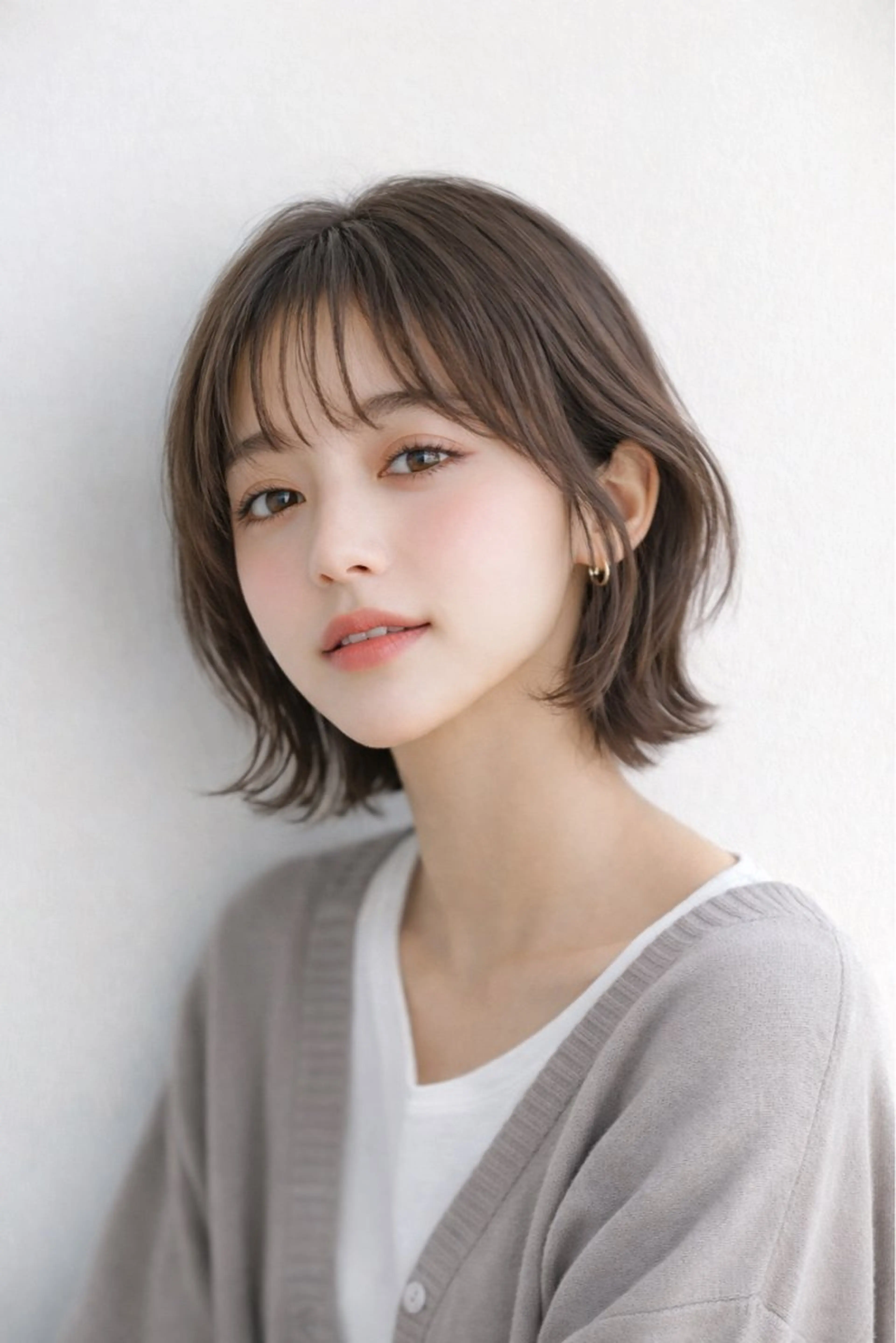 ショート カラー 透明感カラー グレージュ イルミナカラー 外国人風カラー ショートヘア カット ヘアカラー トリートメント 田村和範/似合わせ カラー/髪質改善のヘアスタイル