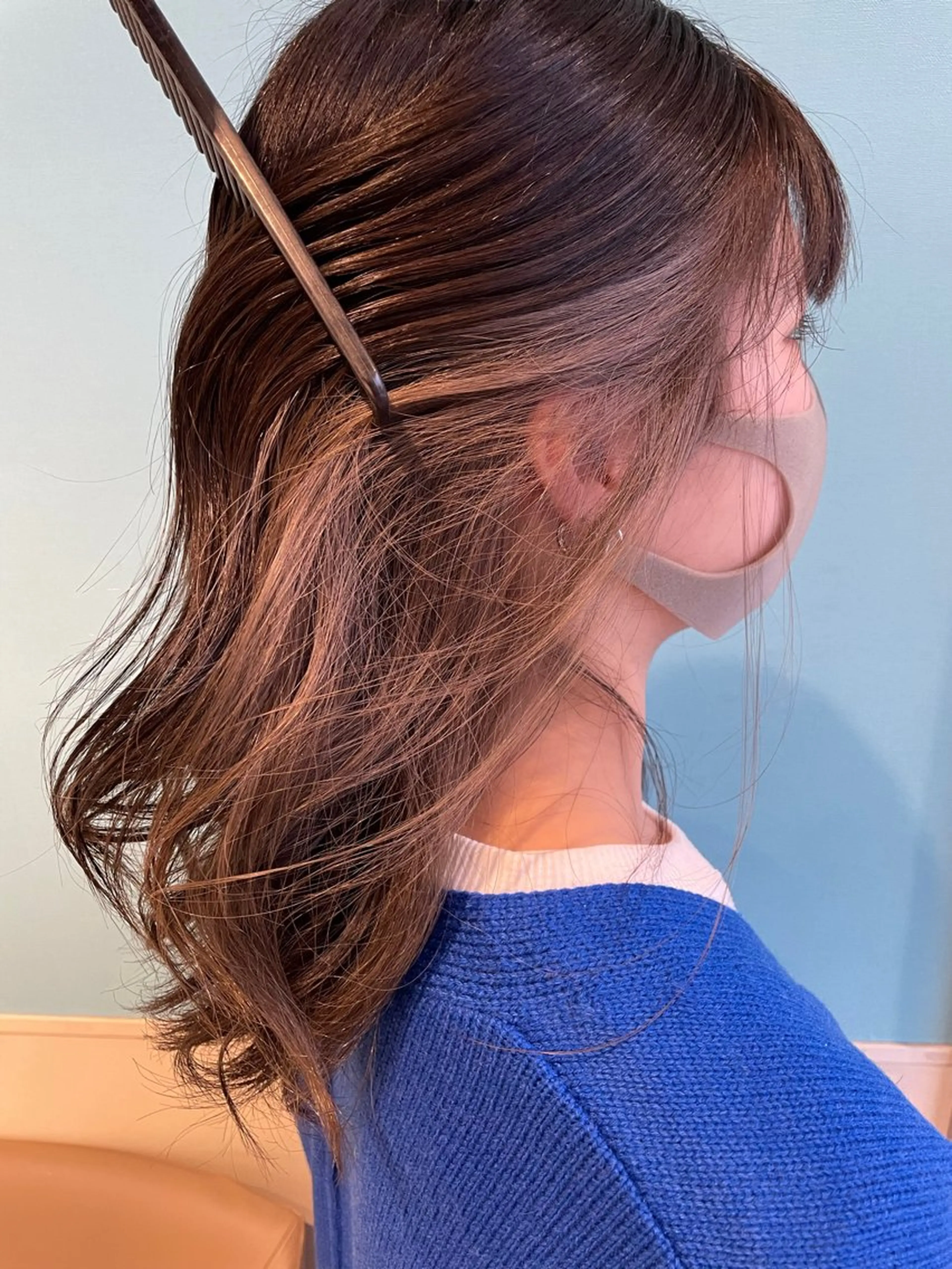 セミロング カット ヘアカラー トリートメント 日置 大智のヘアスタイル