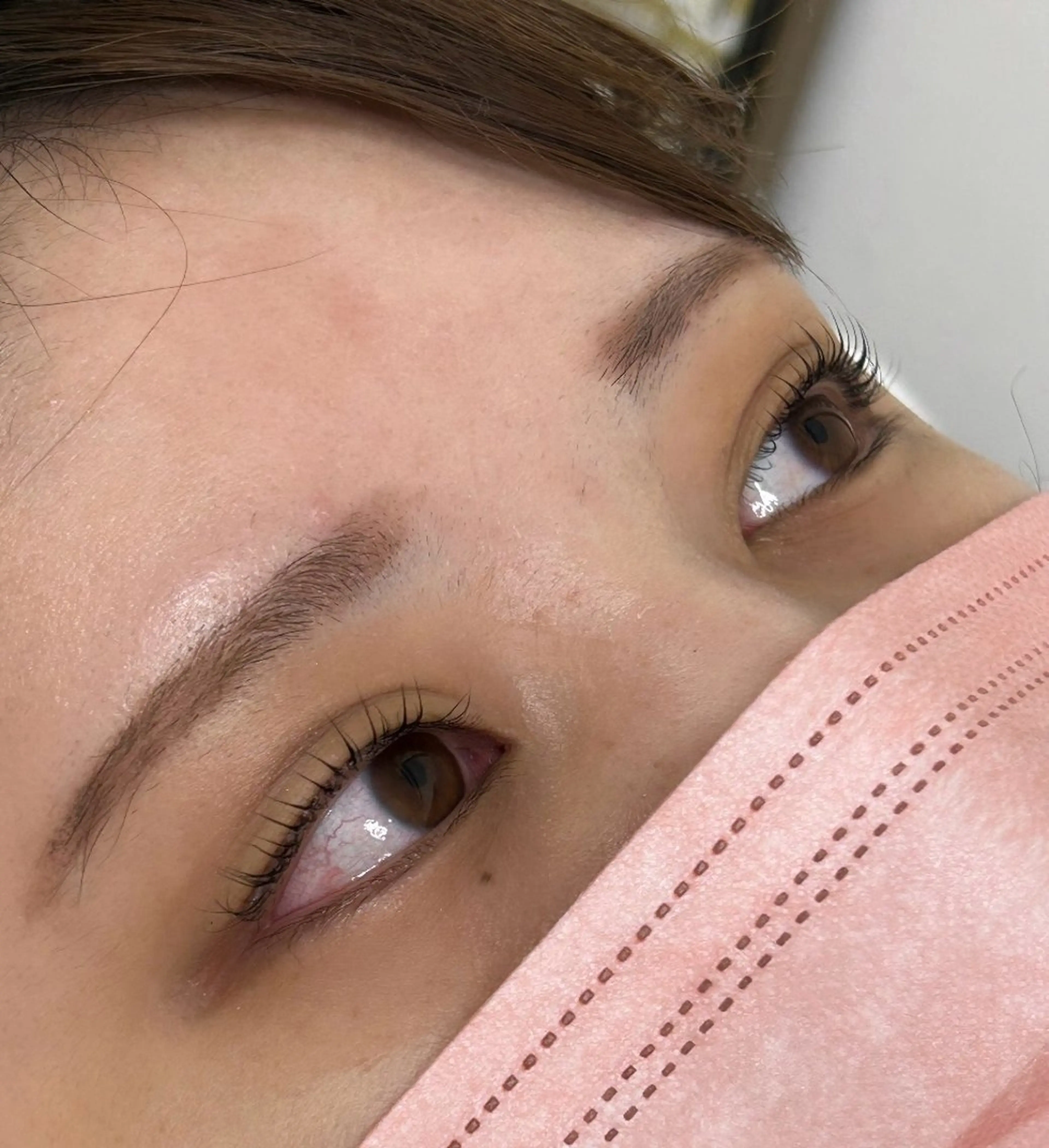 マツエク・マツパ Rinka🌷🩶 グレージュカラー🫧のマツエク・マツパデザイン