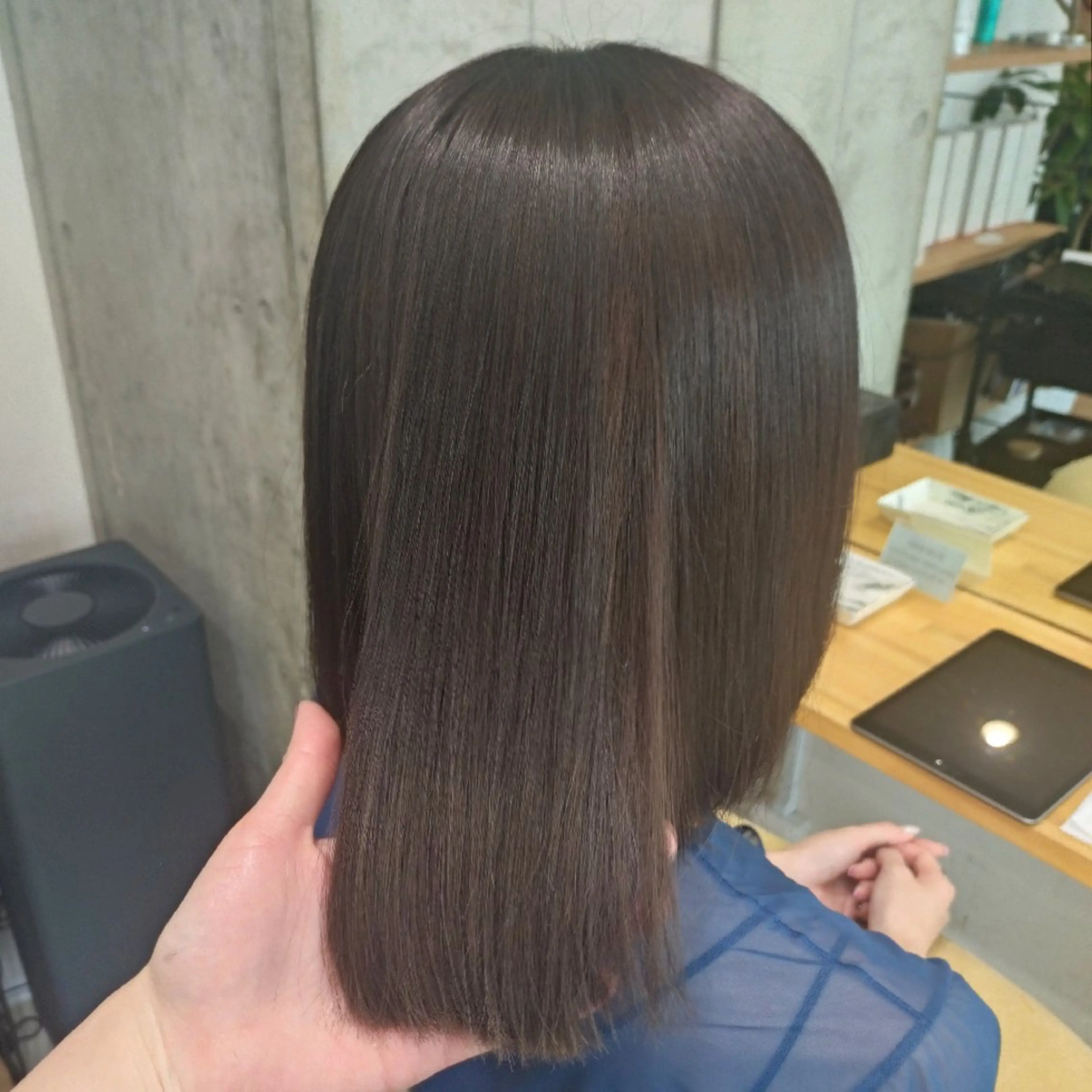 ミディアム カラー カット ヘアカラー トリートメント ヘアアレンジ/柔らか 艶カラー/AKARIのヘアスタイル