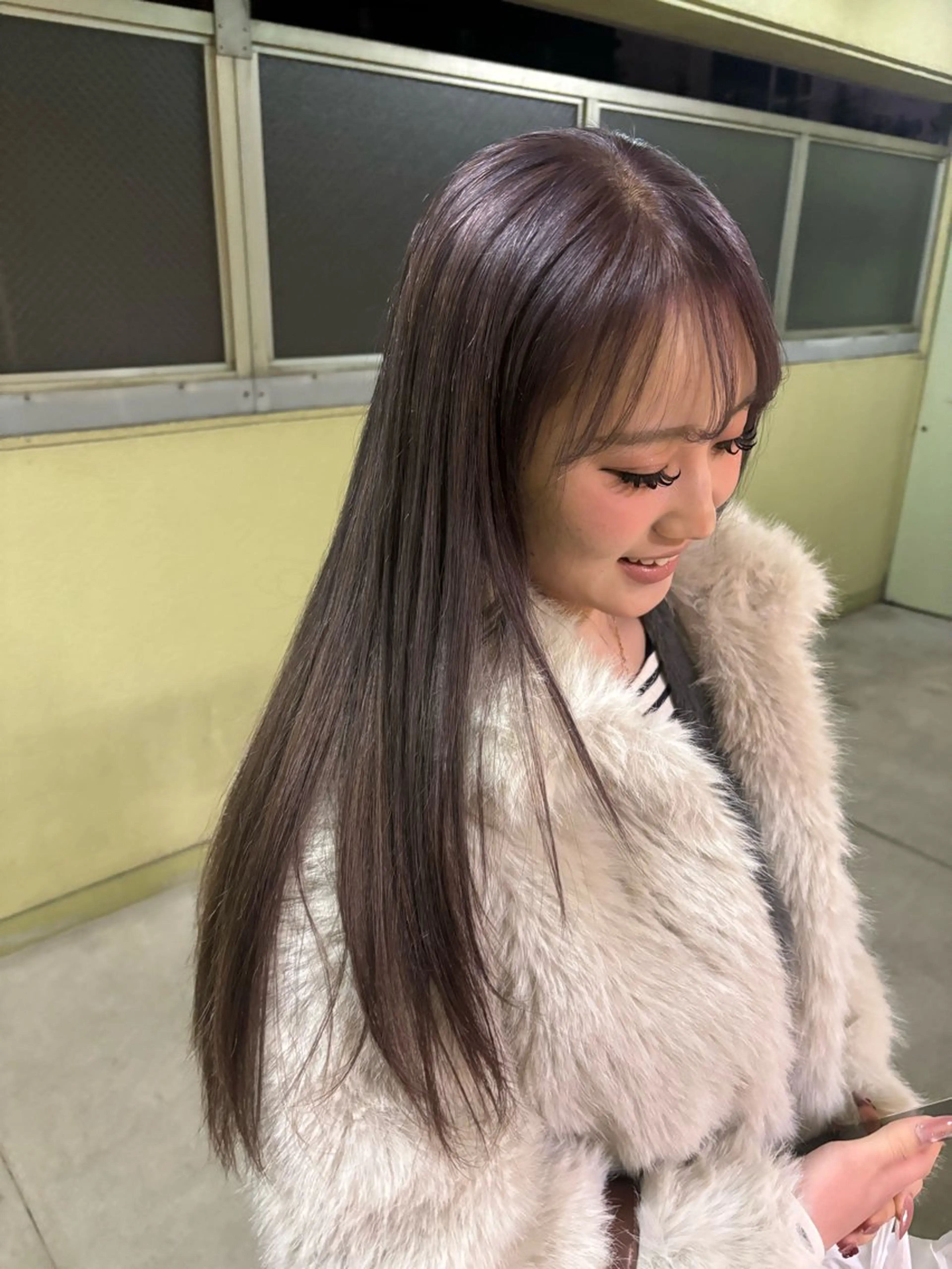 セミロング ヘアカラー 🍎デザインカラー /カエデ🍎のヘアスタイル