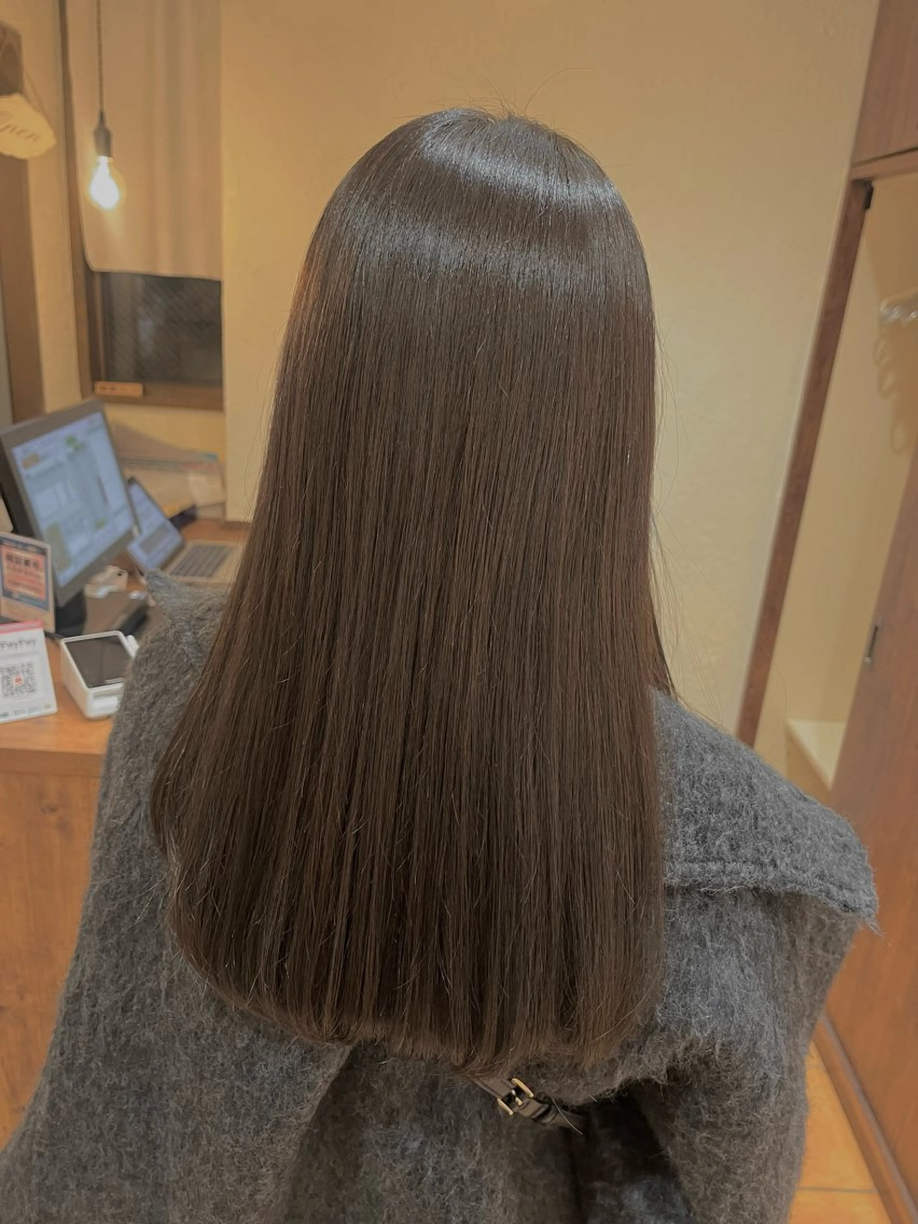 ロング カラー 透明感カラー グレージュ カット ヘアカラー aruJisu所属・ほそや うらら / モデル募集中🌹のヘアスタイル