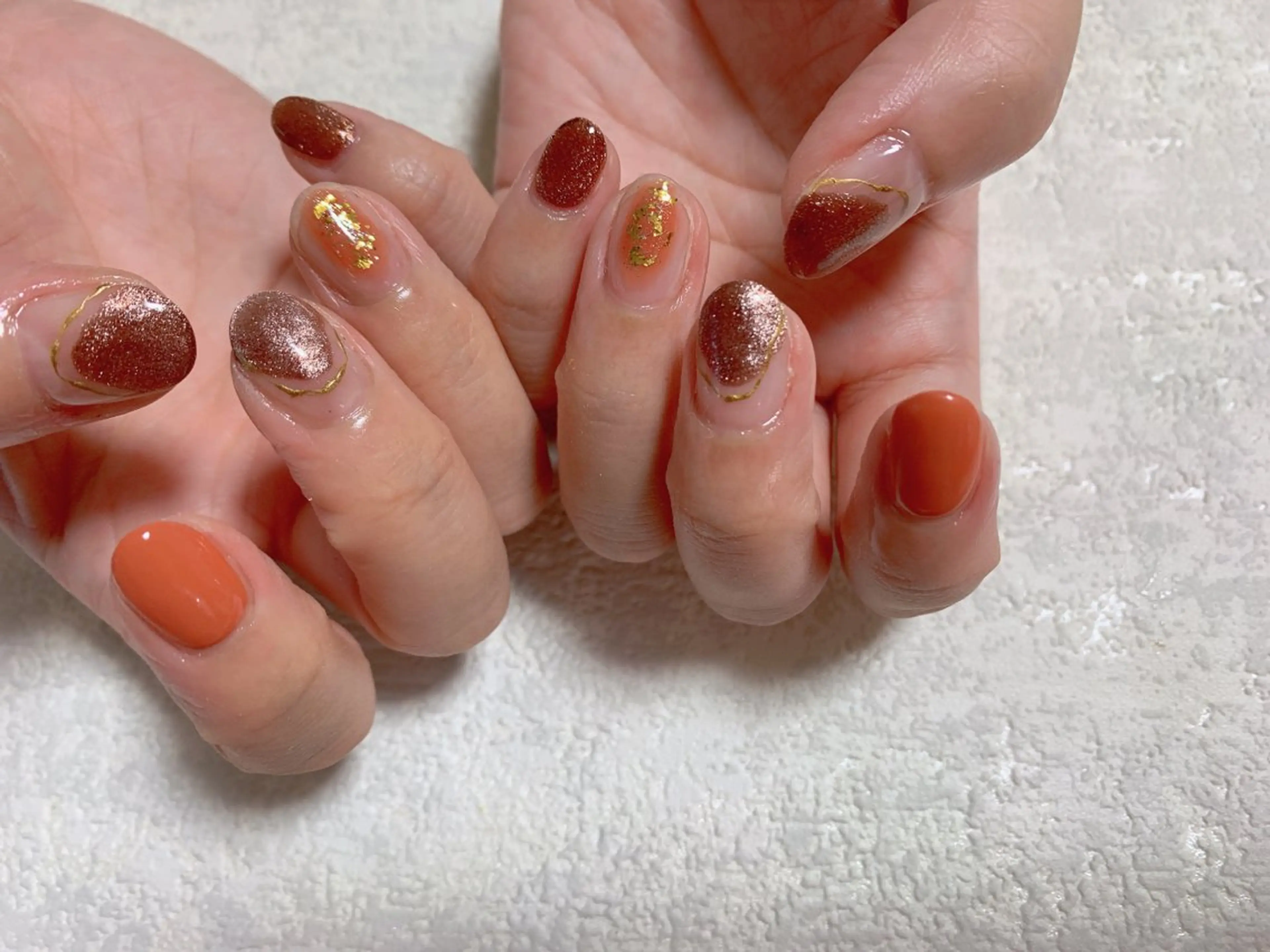 ネイル ジェルネイル キラキラネイル 韓国ネイル マグネットネイル メンズネイル kiki nail たまプラーザのネイルデザイン