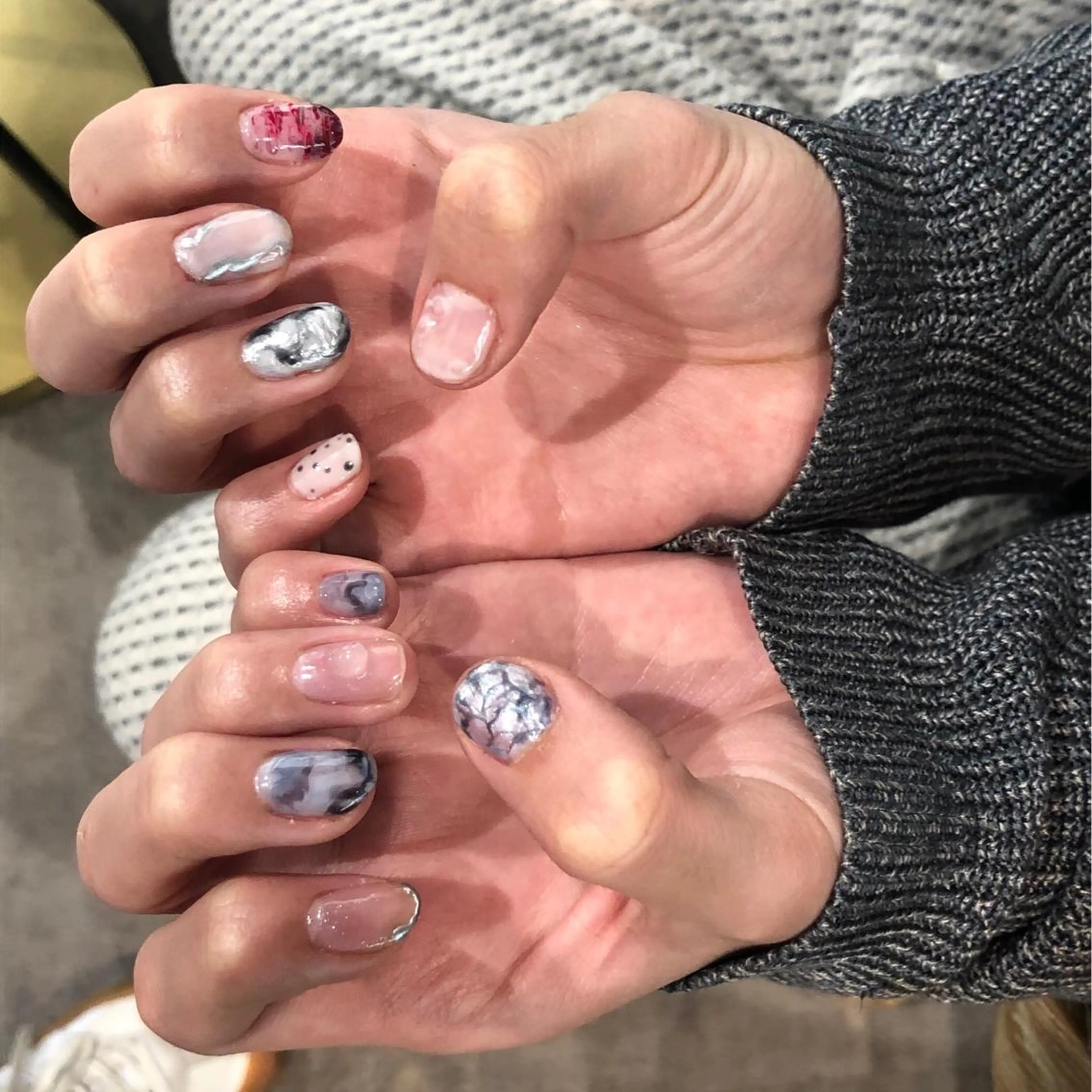 ネイル アートネイル メンズネイル ハンドネイル ナチュラル透明感🌱 小山美樹子のヘアスタイル