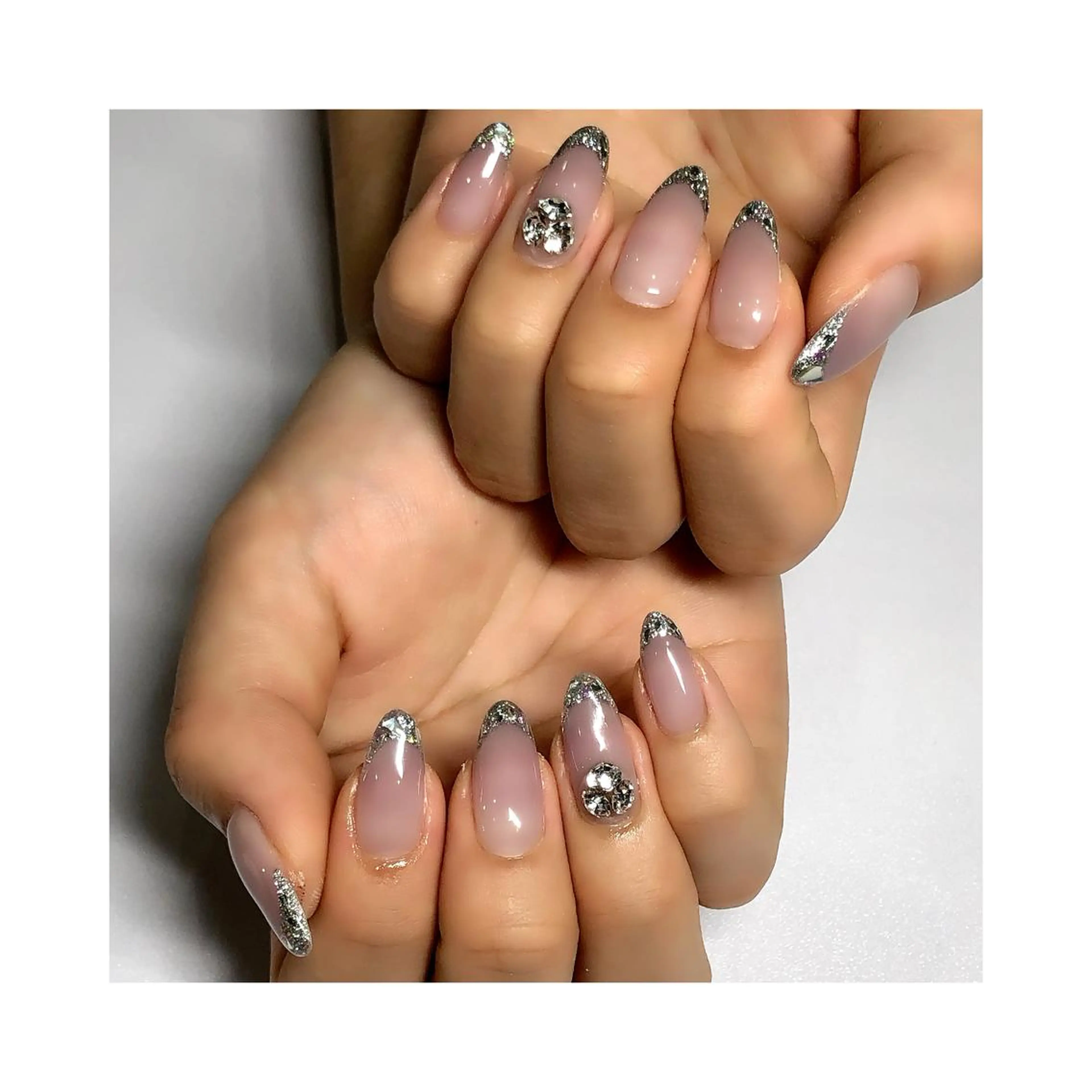 ネイル フレンチネイル ガラスフレンチ ハンドネイル Siesta 🌹のネイルデザイン