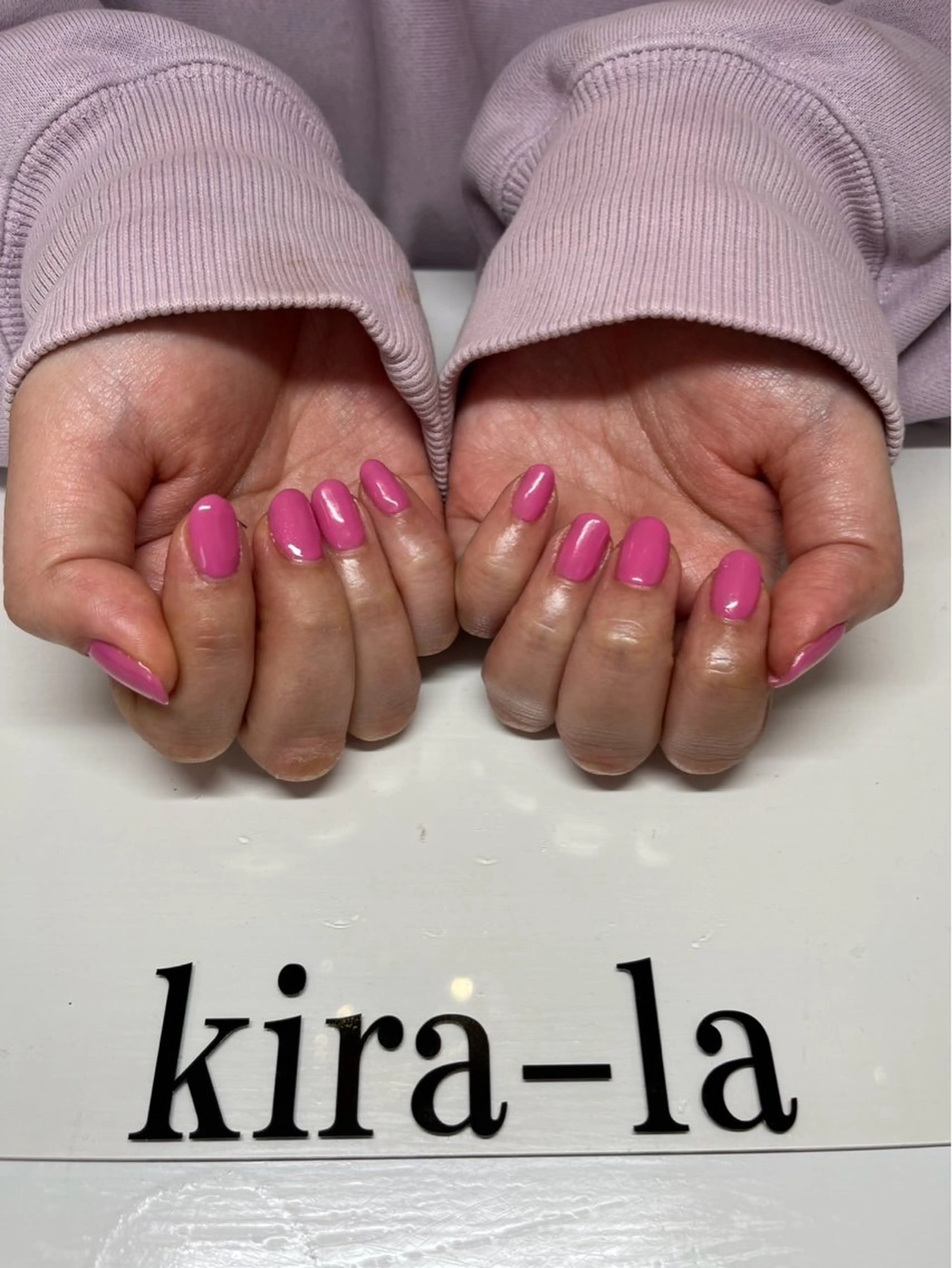 ネイル ワンカラーネイル kira-la キララ･:*..のネイルデザイン