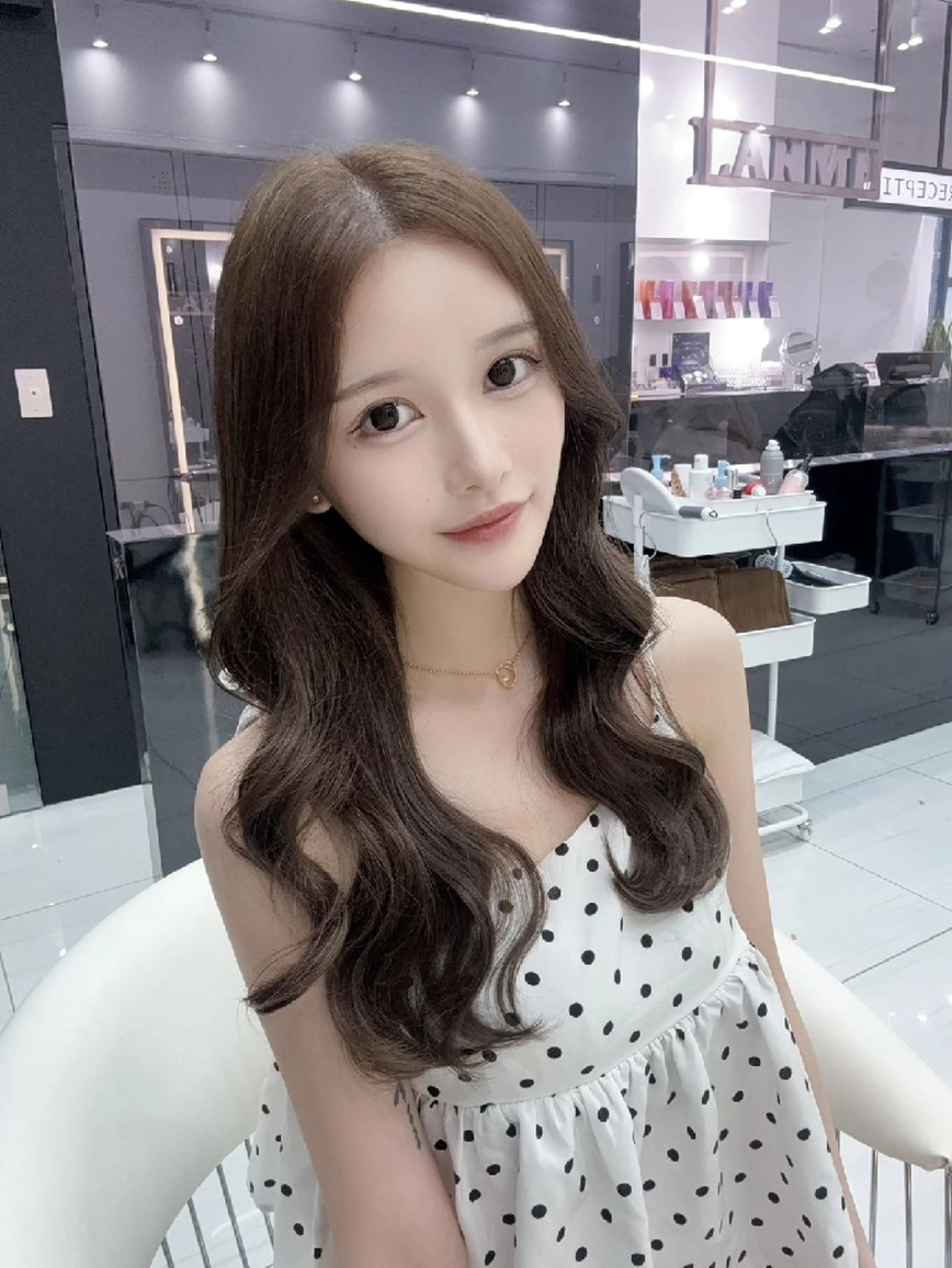 ロング ヘアカラー トリートメント 新宿/韓国レイヤー/ 髪質改善/ 佐藤のヘアスタイル