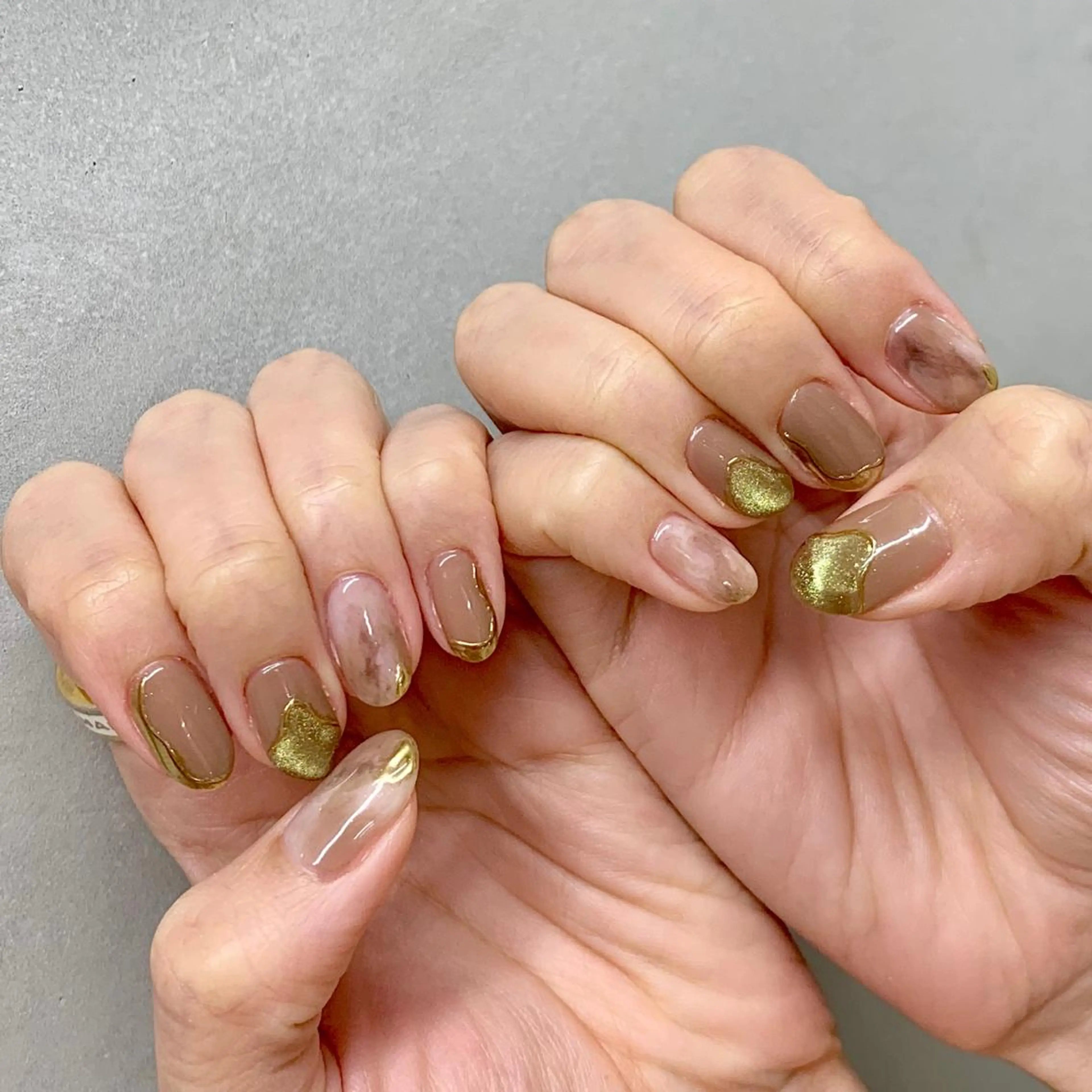 ネイル ハンドネイル 新宿ニュアンスネイル makotoのネイルデザイン