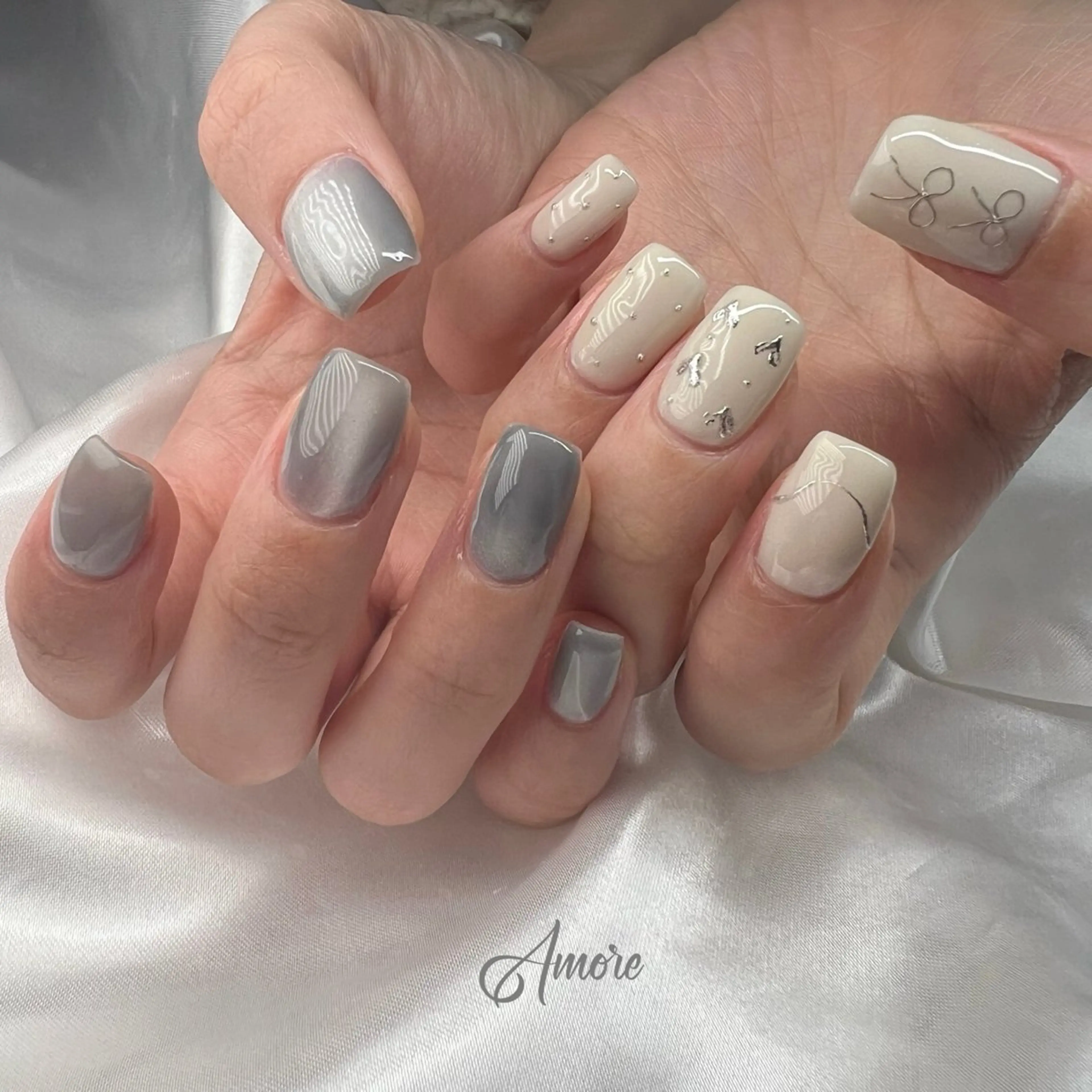 ネイル ジェルネイル キラキラネイル 韓国ネイル パラジェル You kyehwaのネイルデザイン