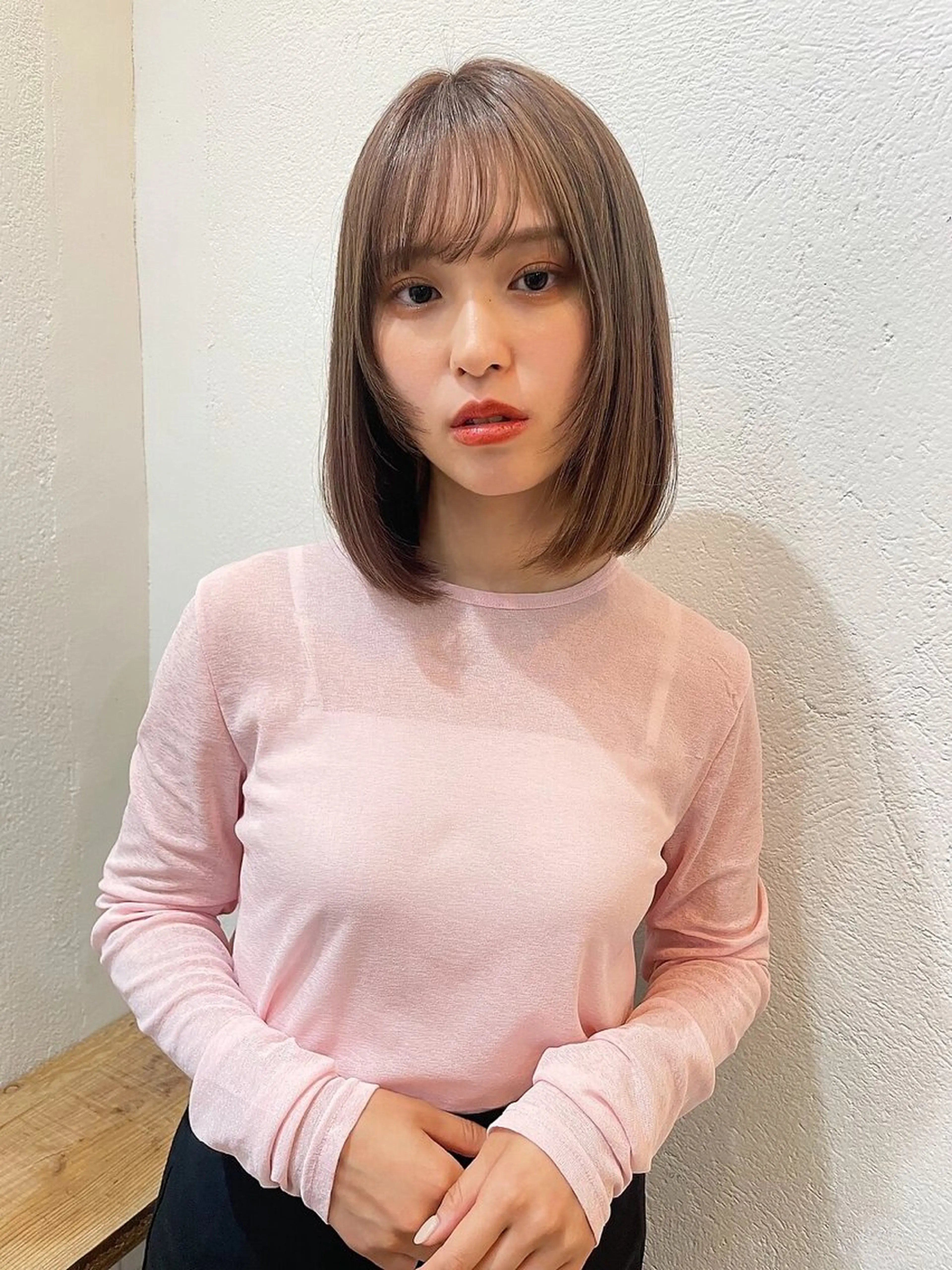 ミディアム カラー FERIA梅田🖤 透明感カラー🎀のヘアスタイル