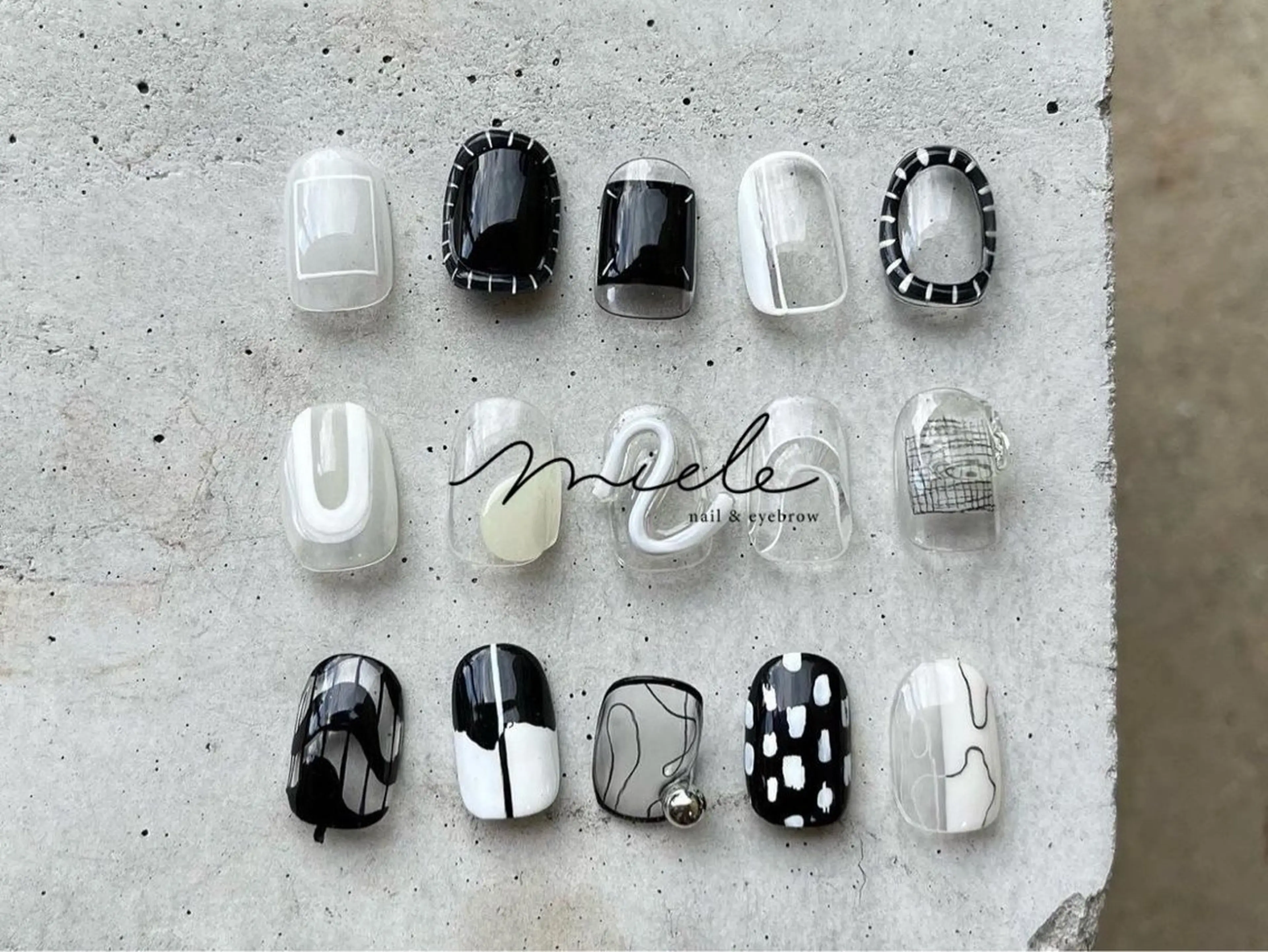 ネイル ハンドネイル miele【ミエレ】 海外シンプルデザインのネイルデザイン