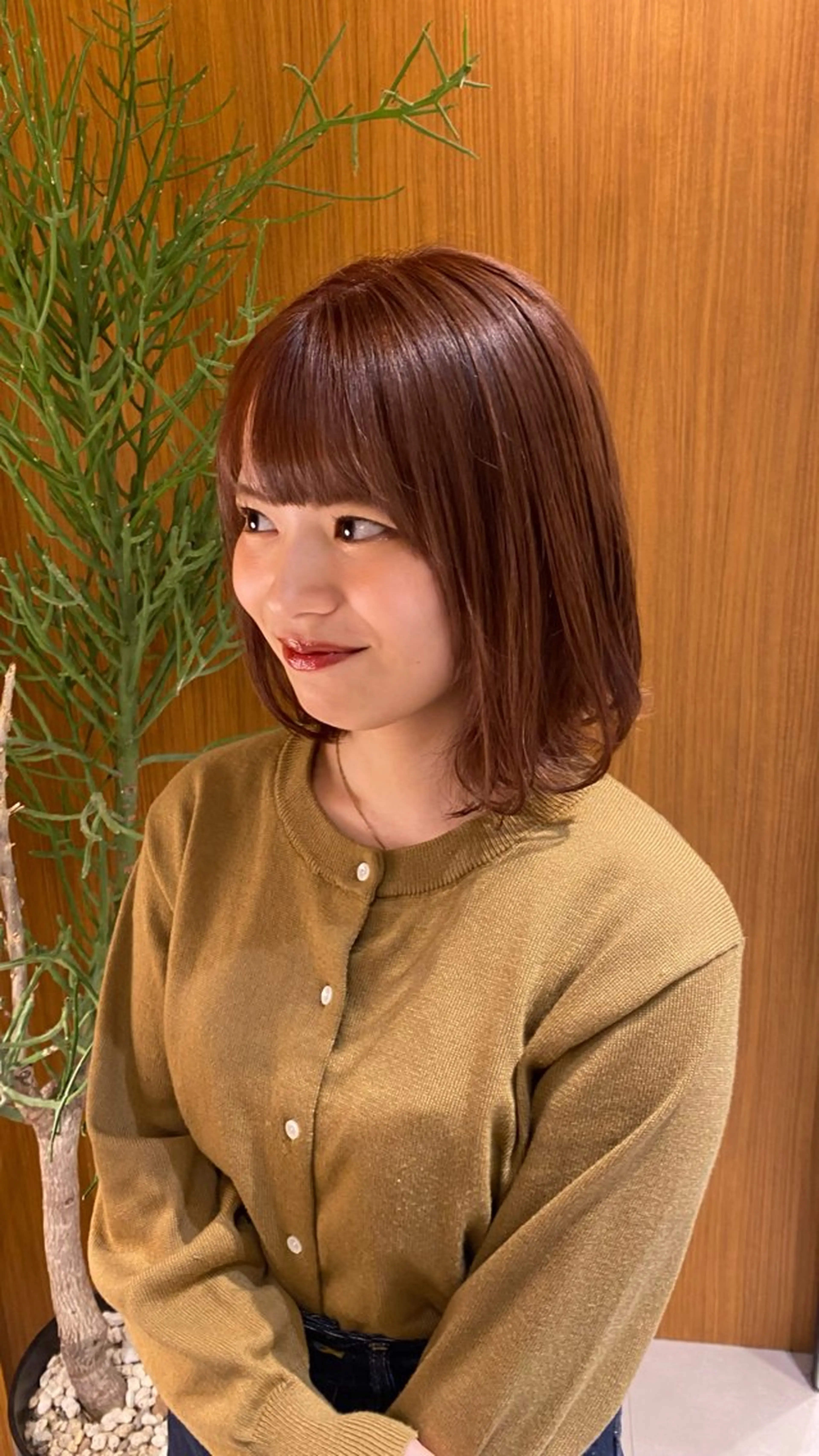 ミディアム カラー 《無料カットモデル / perm》ナミのヘアスタイル