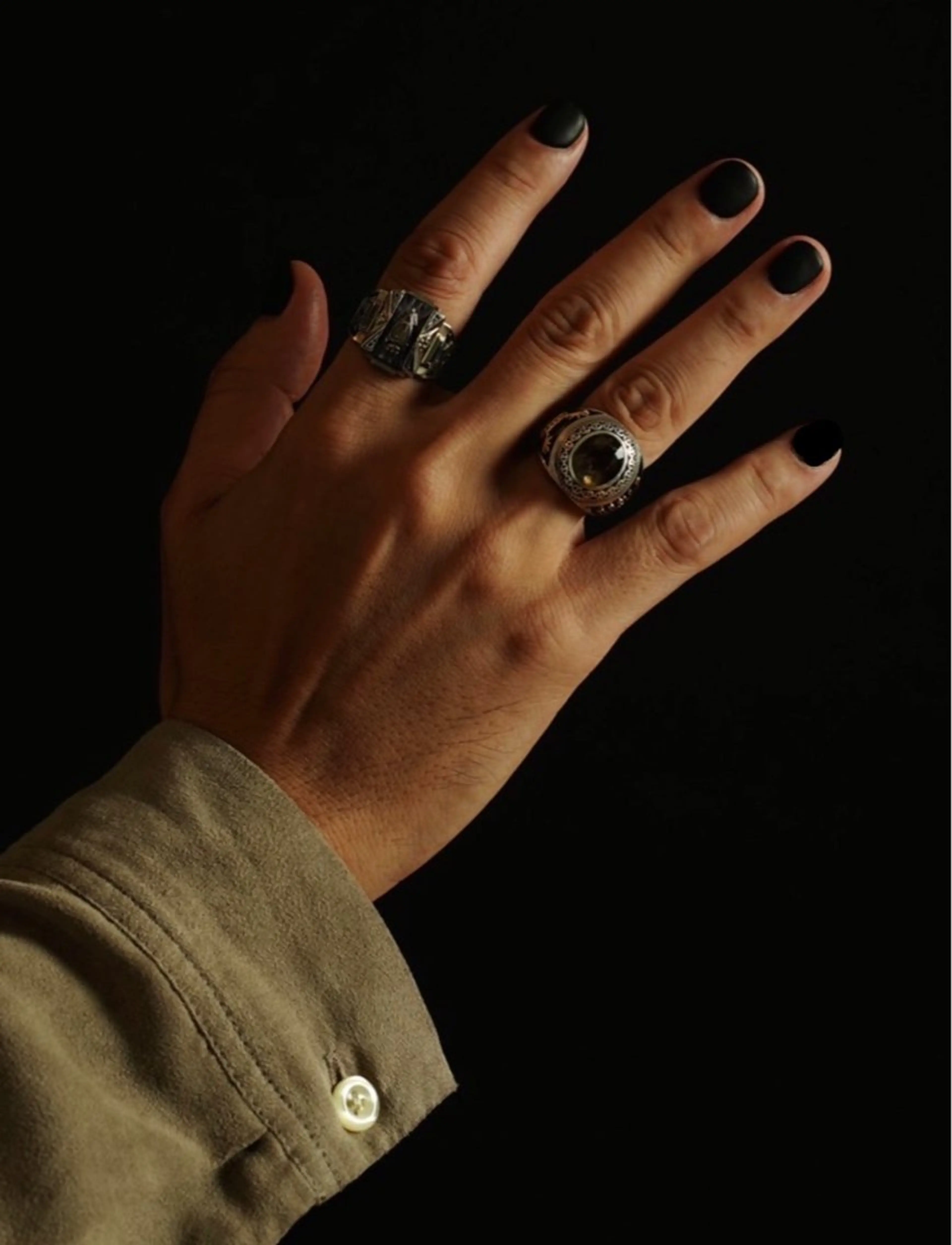 メンズ ネイル メンズネイル ワンカラーネイル Cleo伏見 Ellysのネイルデザイン