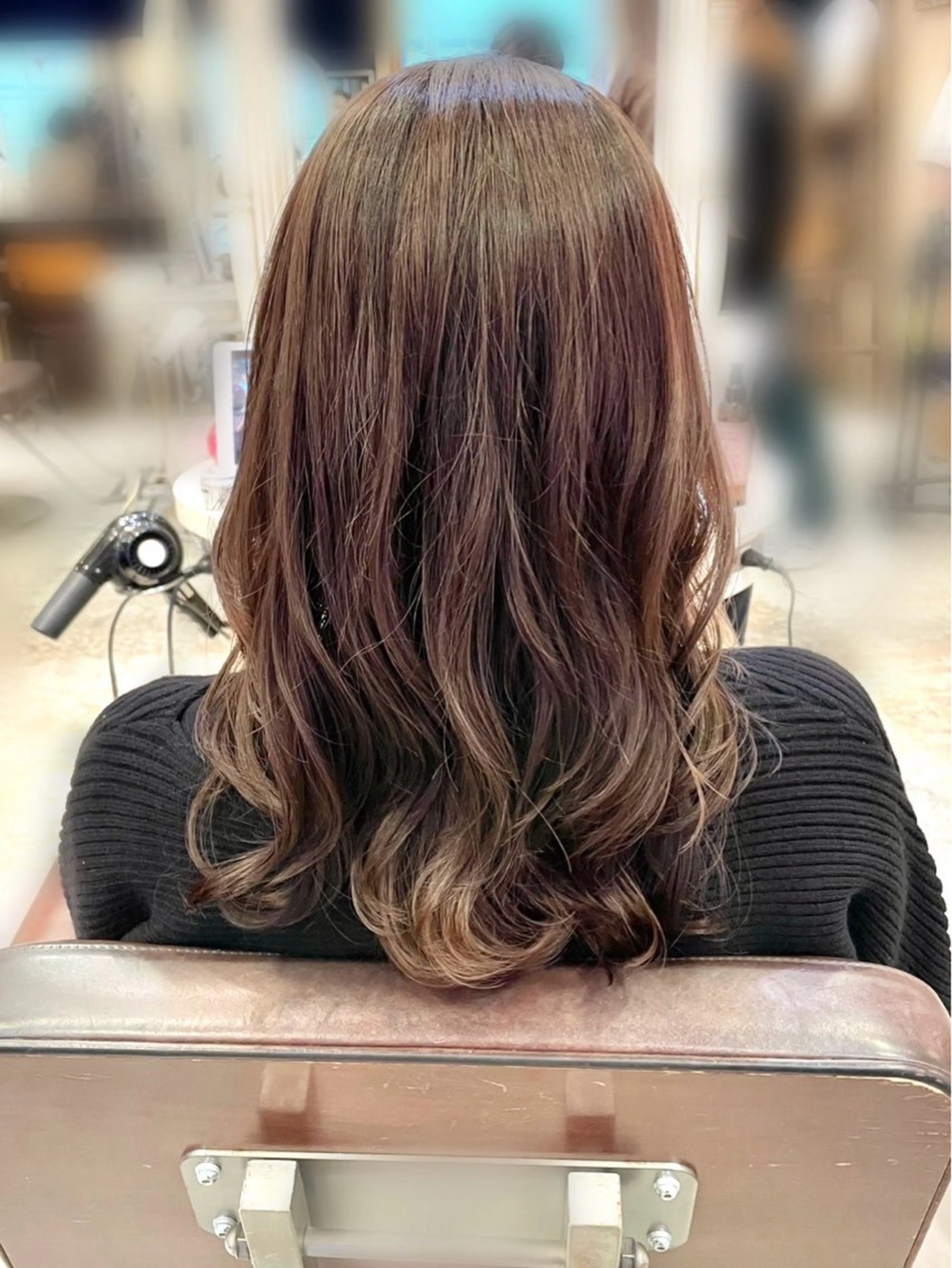 ミディアム パーマ 銀座No.1髪質改善 縮毛矯正/本木のヘアスタイル