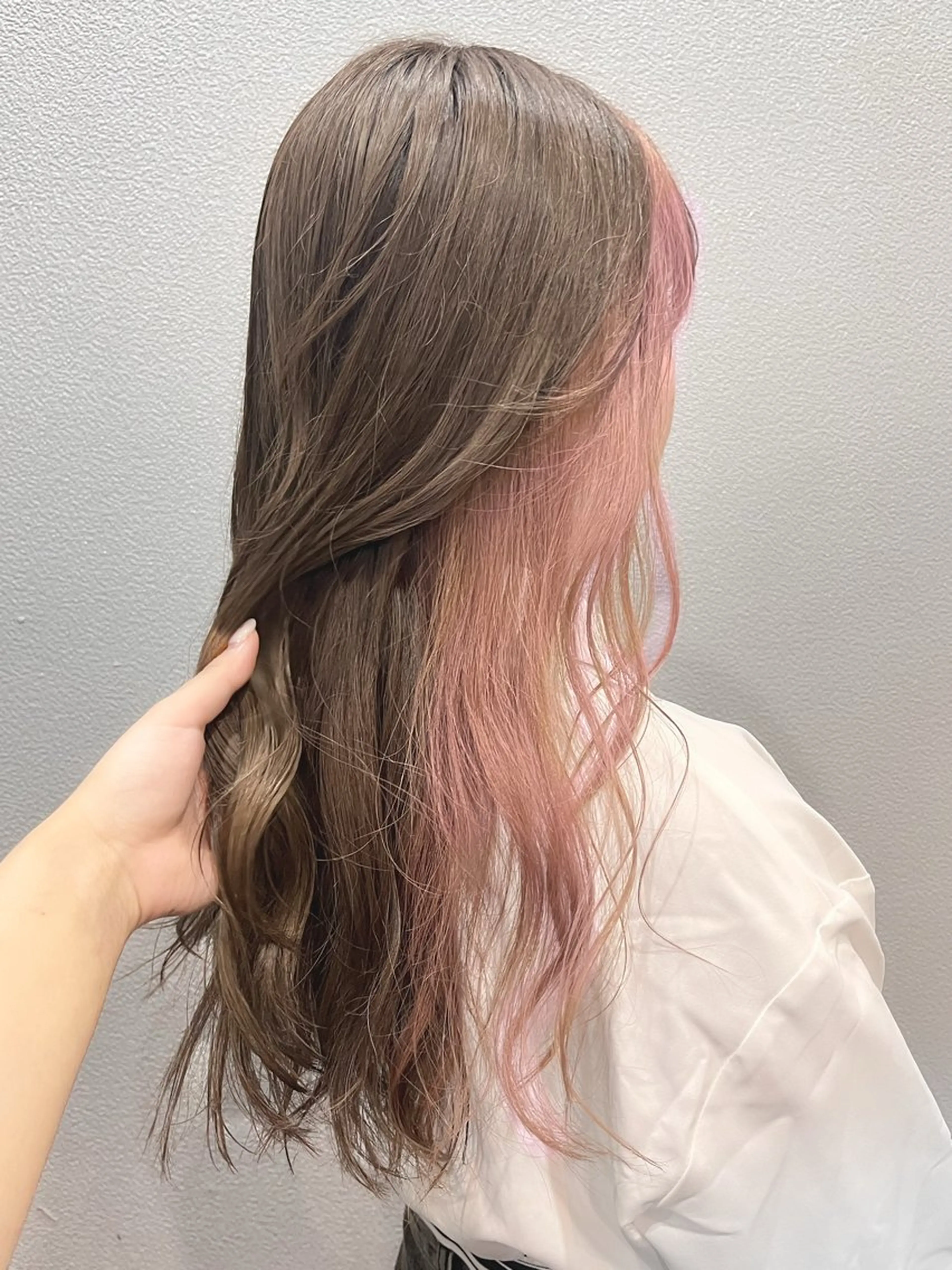 ロング カット ヘアカラー トリートメント ハイトーン/韓国風/ 艶髪/吉祥寺のヘアスタイル