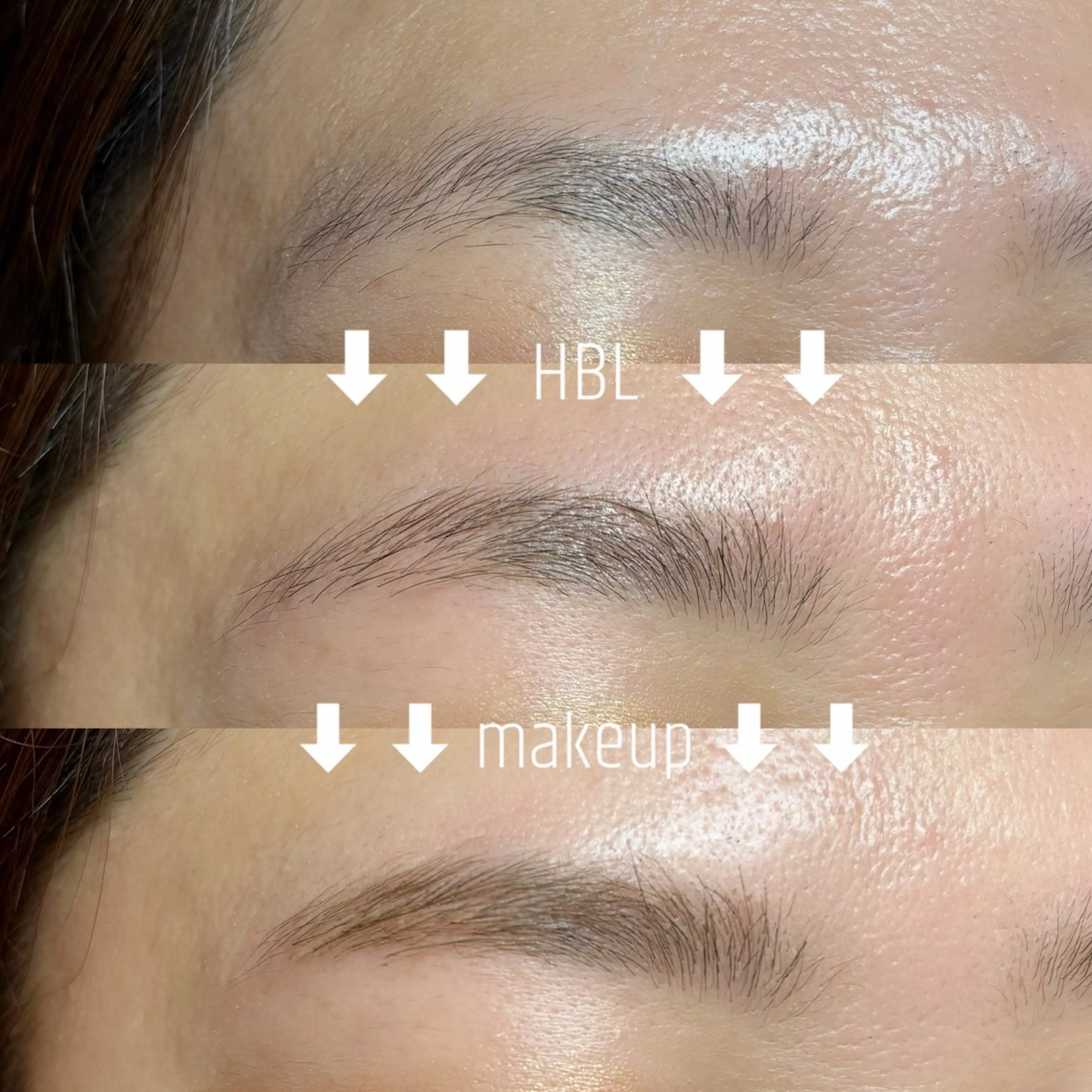 【メイク付きメンズHBL】 ▶︎ 毛流れ整え＋眉ワックス＋メイクアップの写真