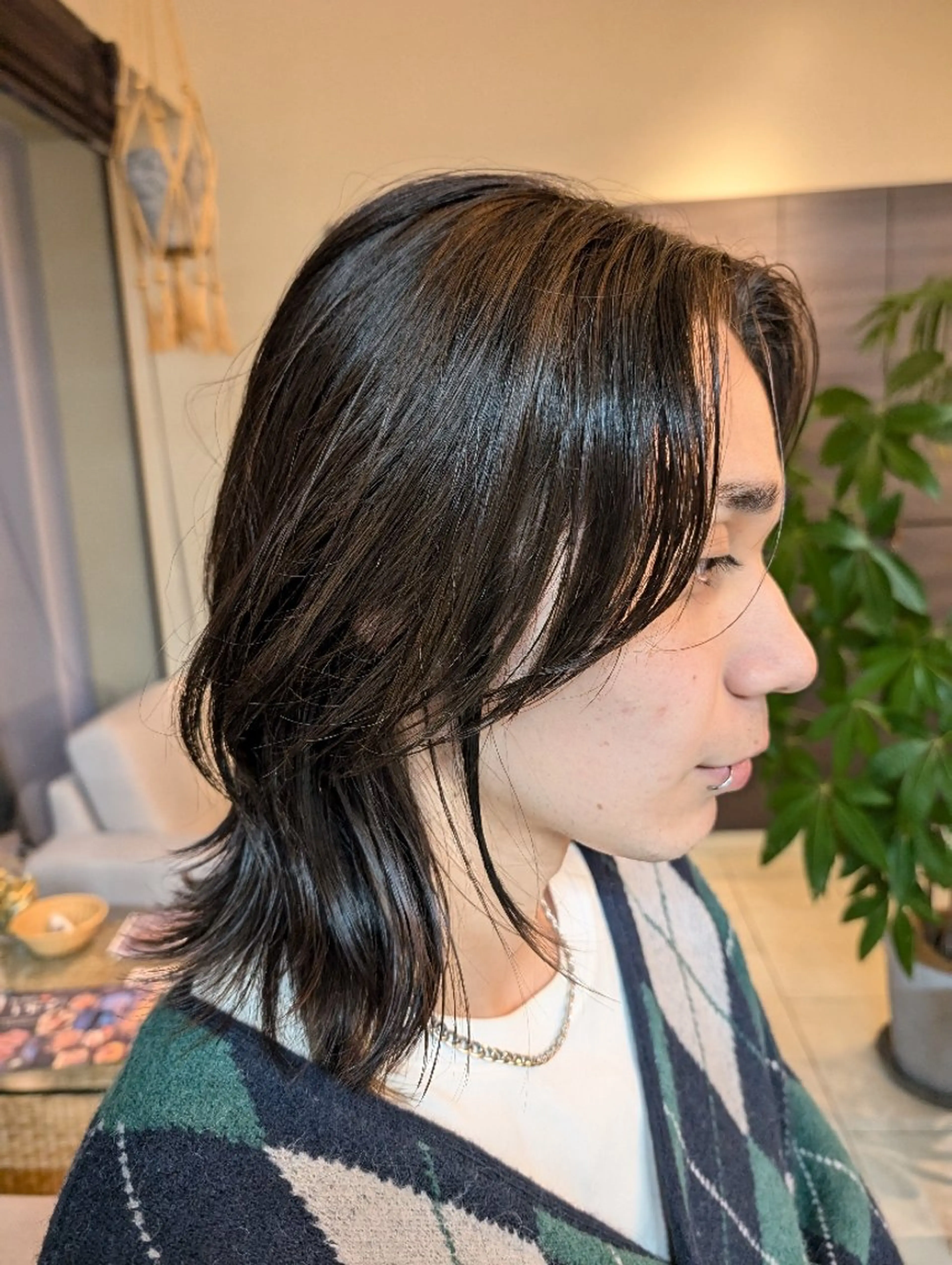 ミディアム カット seul 美容室のヘアスタイル