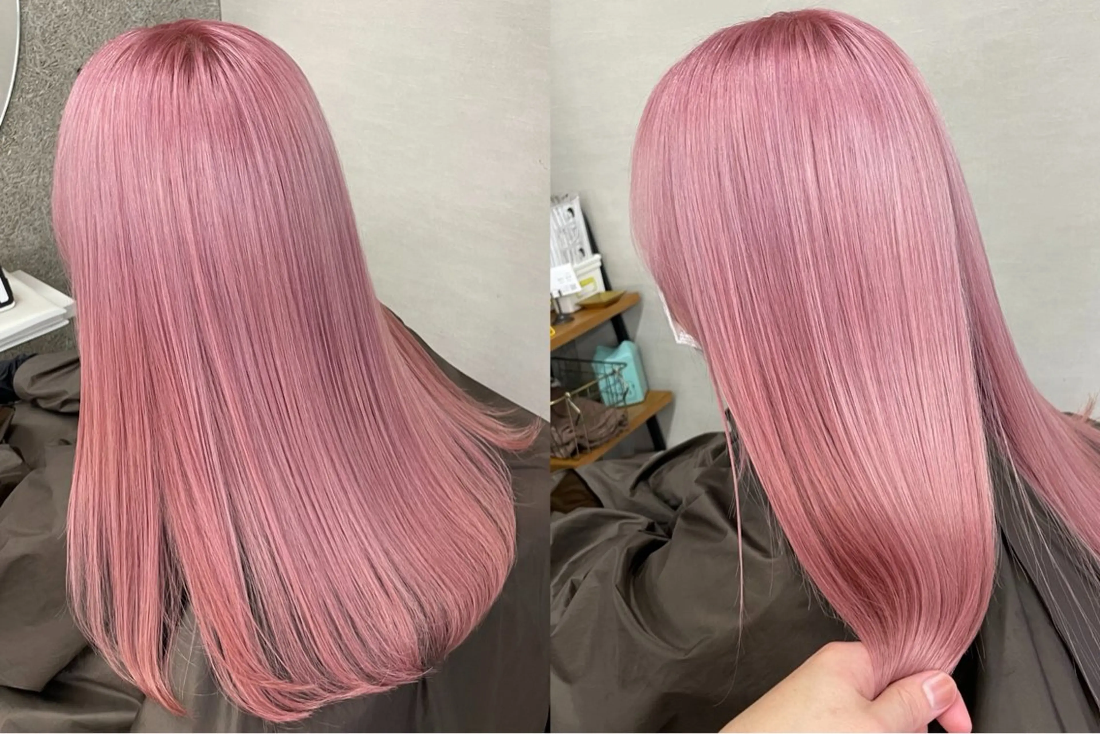 セミロング カラー ヘアカラー トリートメント Lull (シェアサロンReco VIProom)所属・Lull1人美容室 バレイヤージュのヘアスタイル