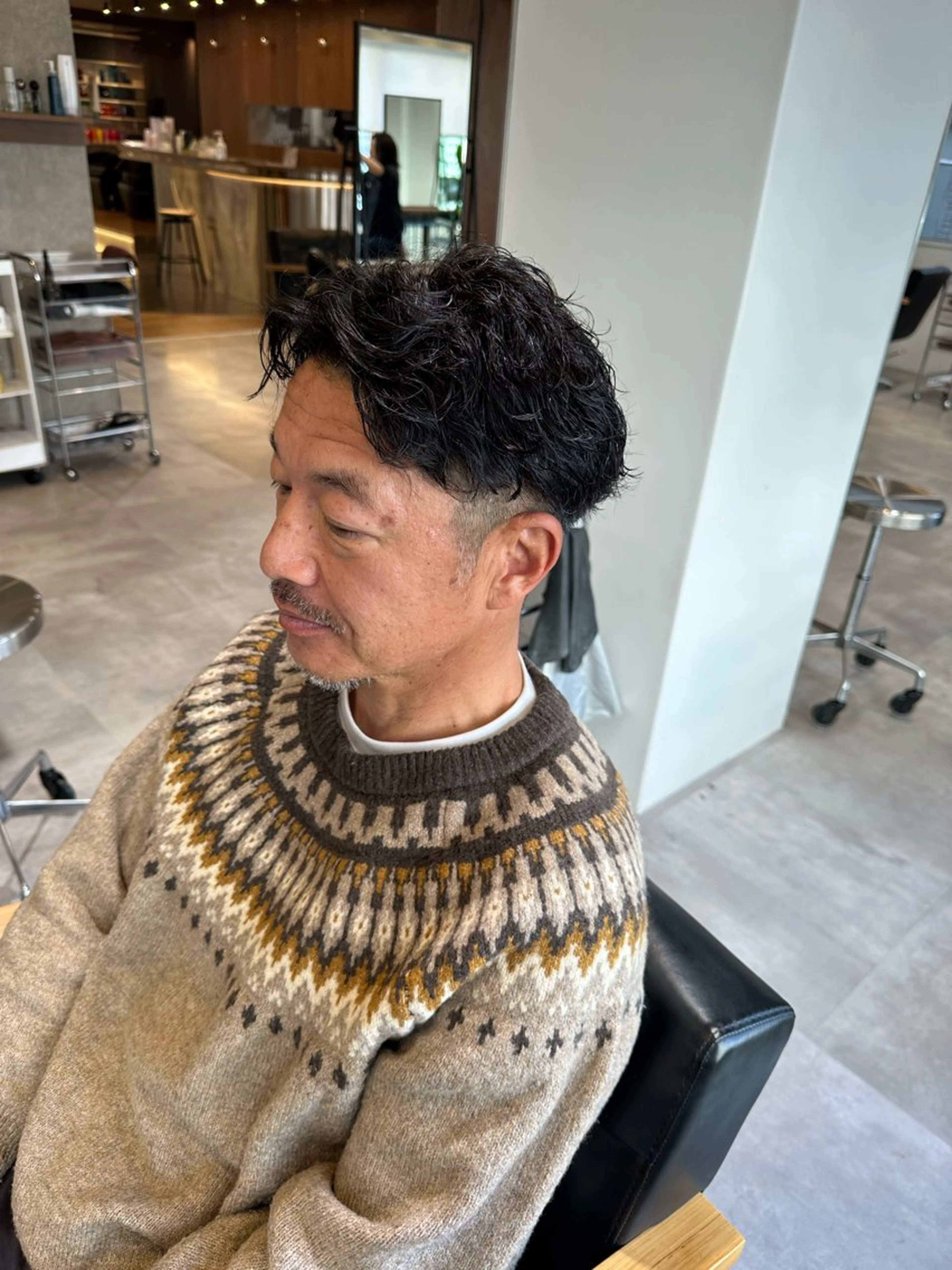 メンズ メンズパーマ カット パーマ elima横浜西口所属・elimaてった メンズパーマのヘアスタイル