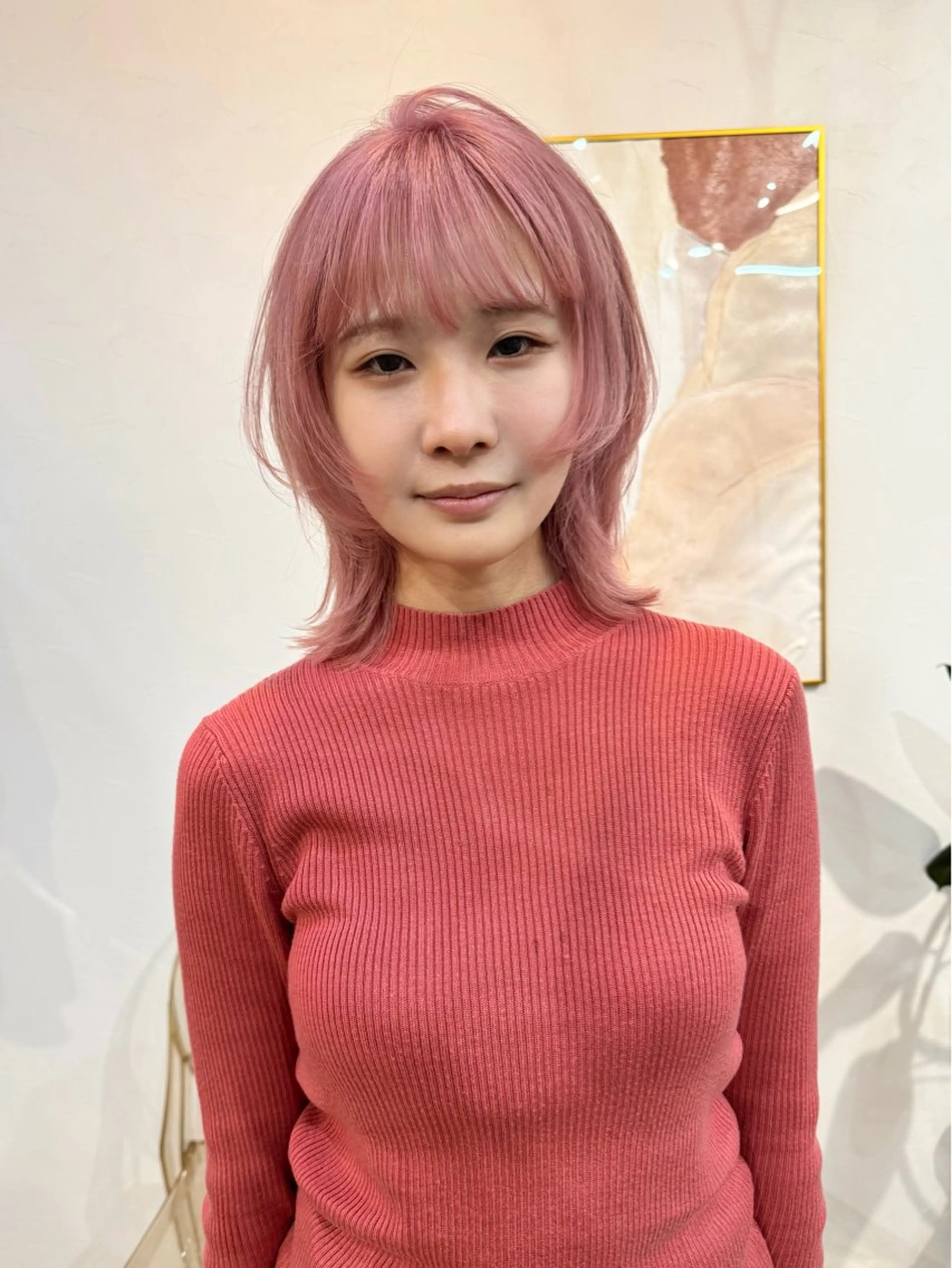 ミディアム カラー バレイヤージュ ブリーチ ケアブリーチ ハイライトカラー インナーカラー カット ヘアカラー トリートメント lani ブリーチ /ダブルカラーのヘアスタイル