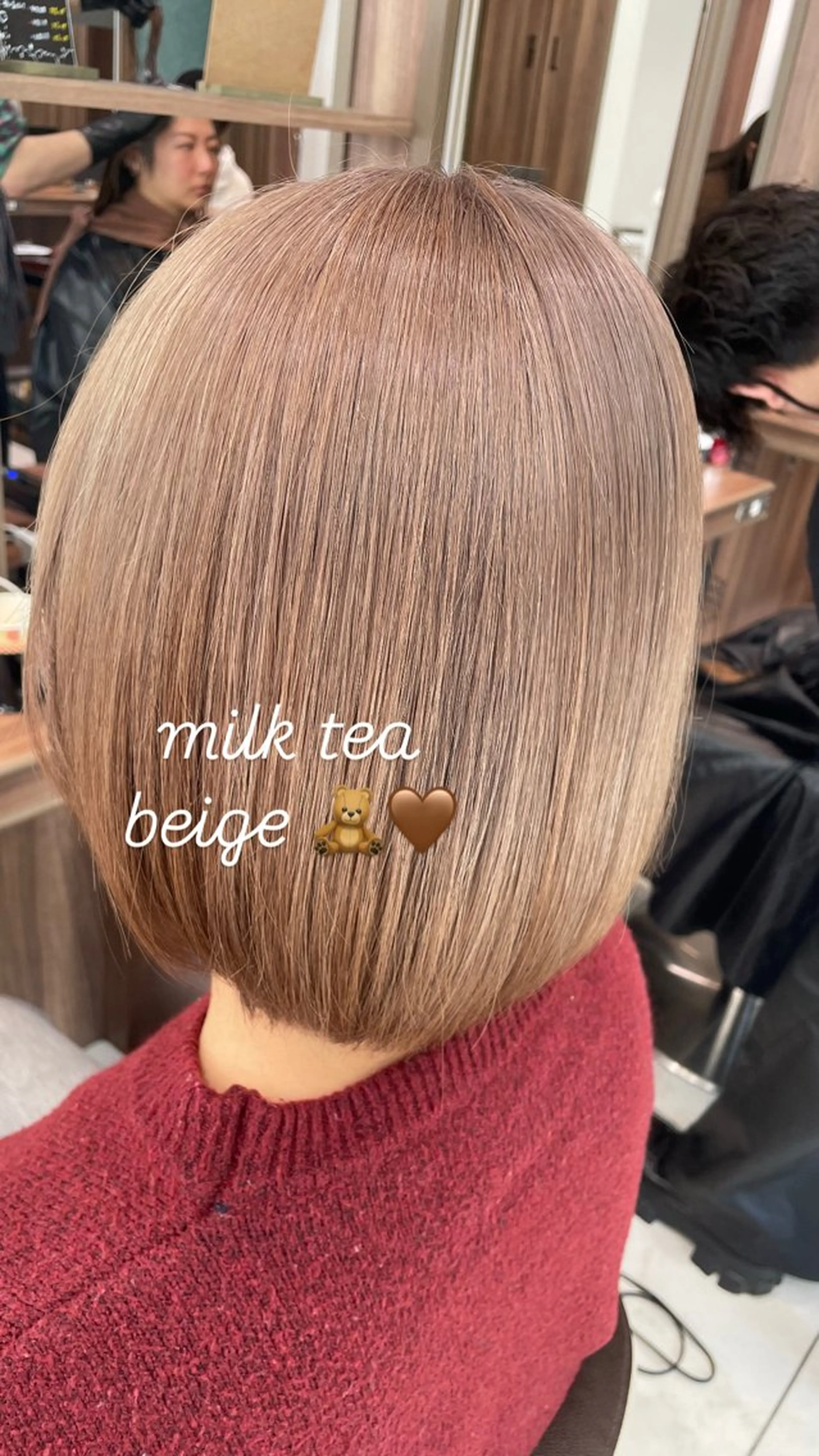 ショート カラー レイヤー/顔まわり/ 増子 美沙希🍀🫧のヘアスタイル