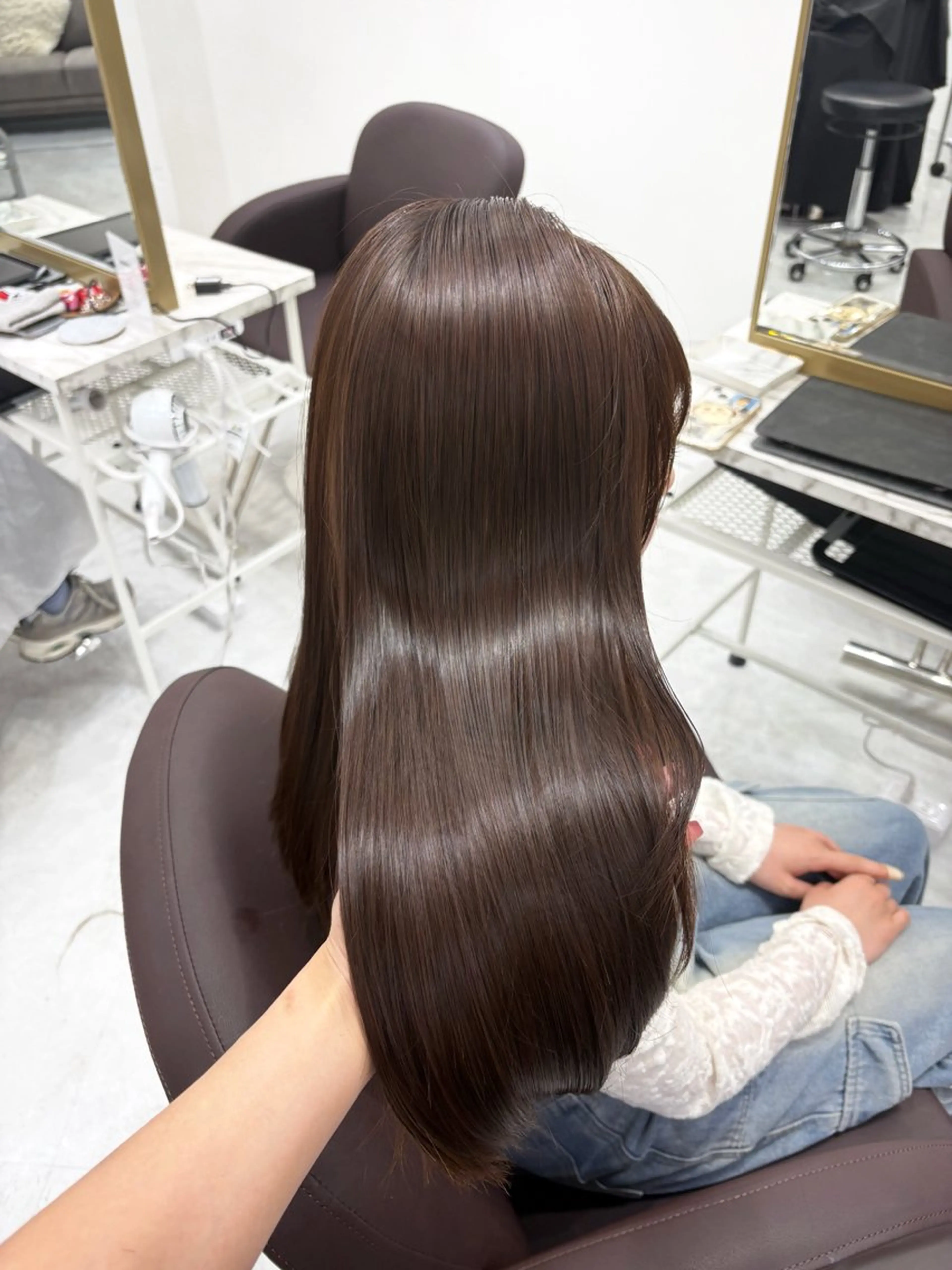 【🪽期間限定早い者勝ちクーポン💋🤍】髪質改善ワンカラー➕髪質改善トリートメントの写真