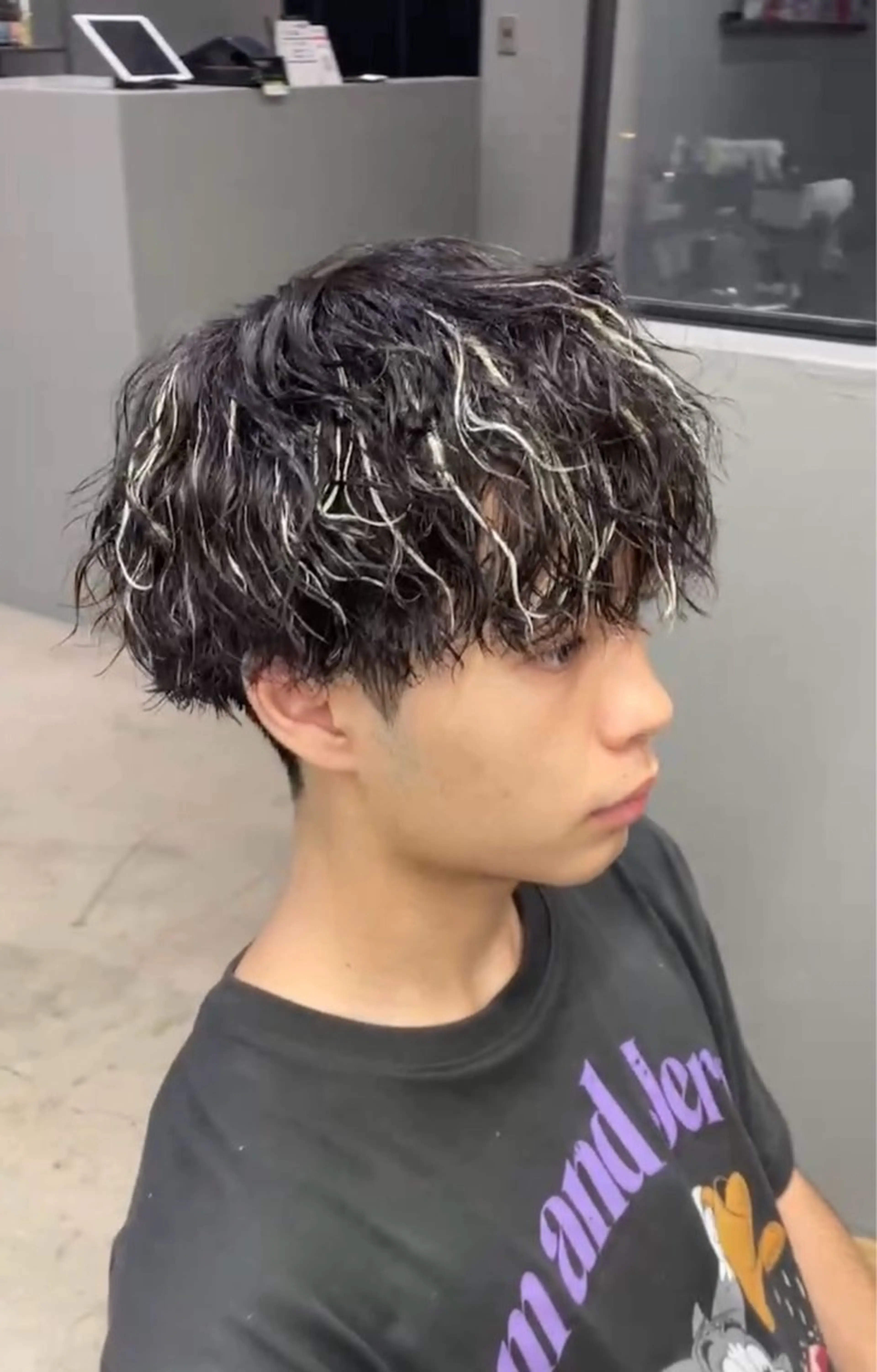 ショート カラー パーマ メンズ メンズ専門サロン wokeのヘアスタイル