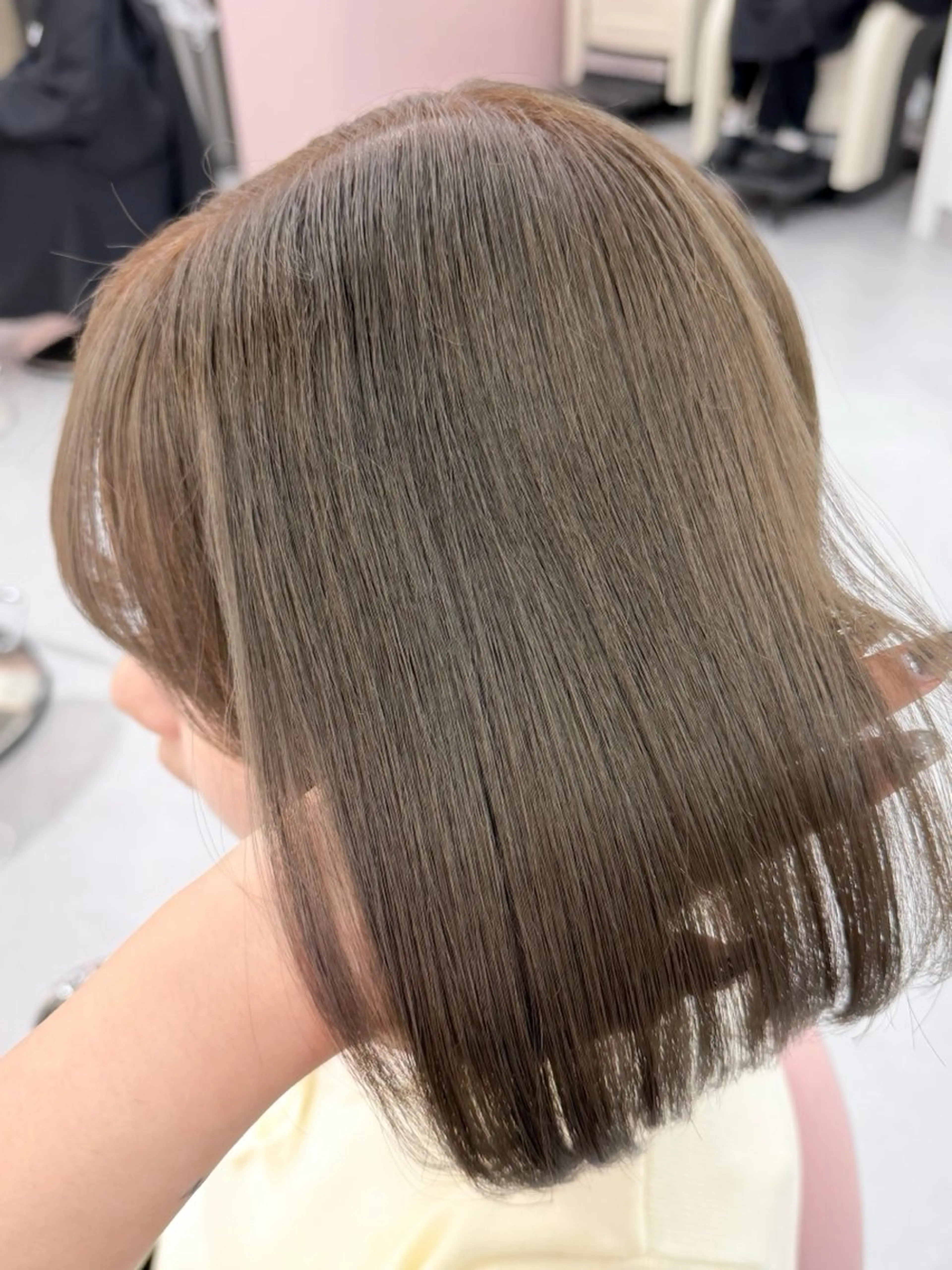 ショート カラー ヘアアレンジ カット トリートメント ヘアセット 縮毛矯正🤍 盛れるボブ/ひかりのヘアスタイル