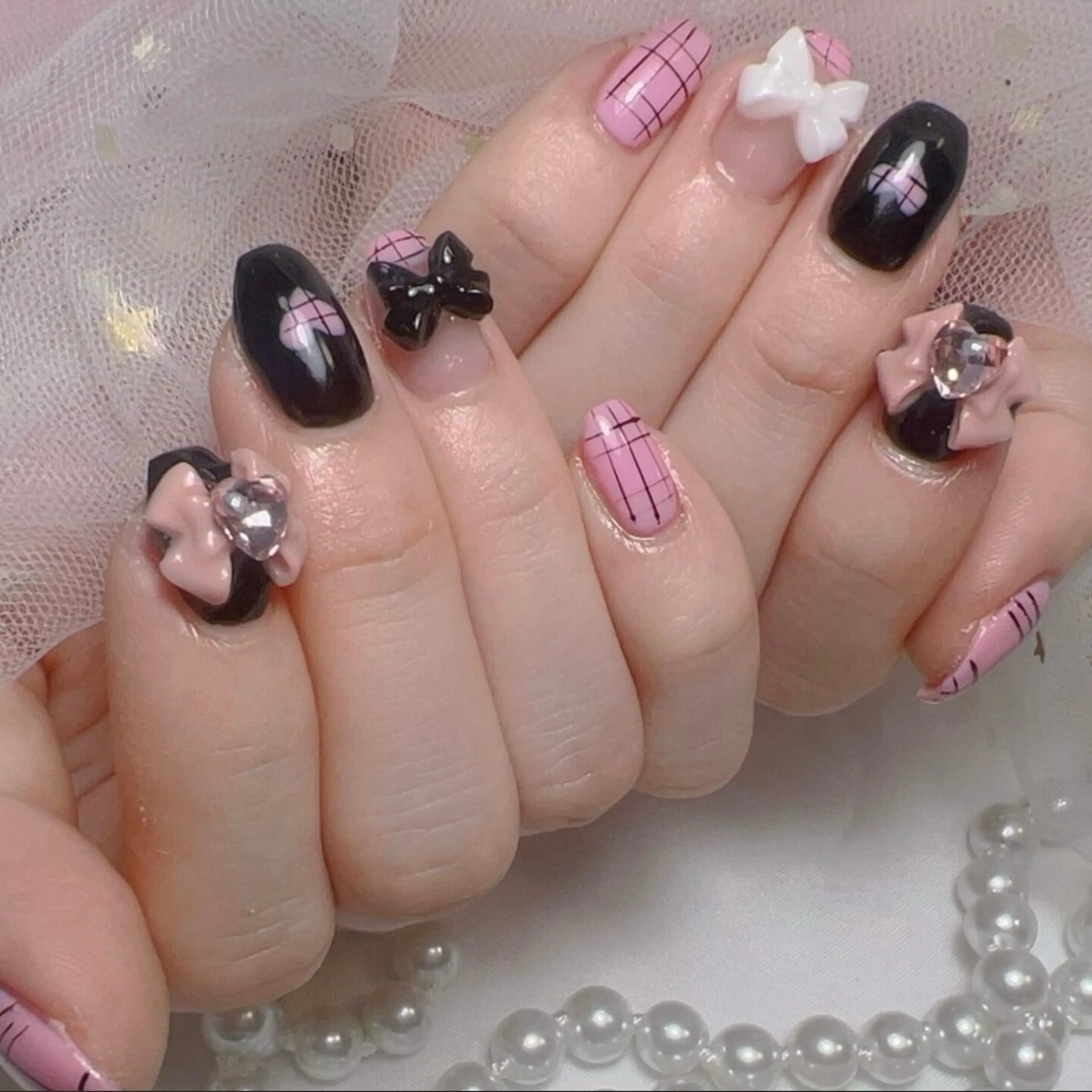 ネイル アートネイル フレンチネイル ジェルネイル グラデーション 韓国ネイル ハンドネイル ハンドケア さくら💮💮 【オフ無料】のネイルデザイン