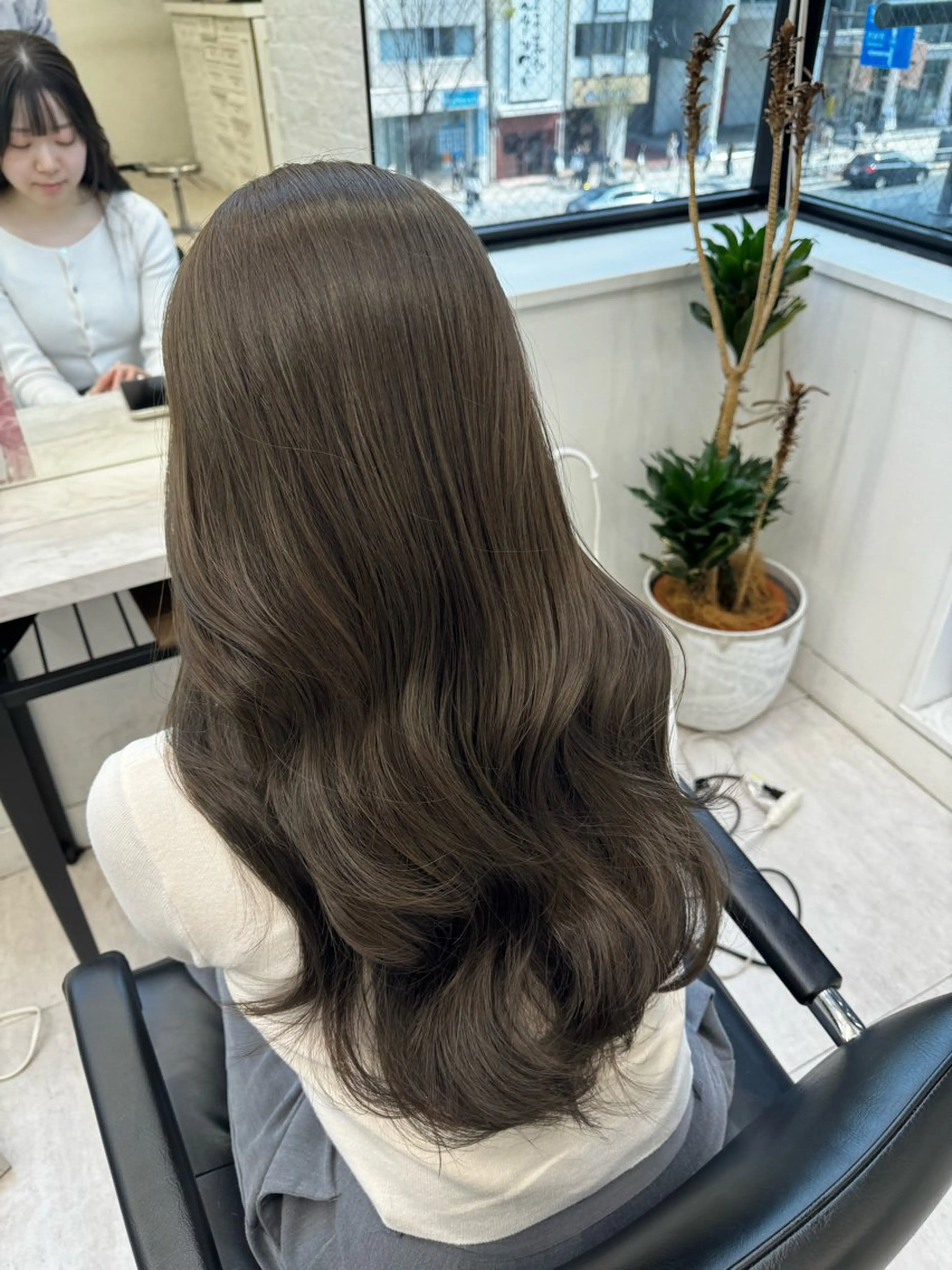 ロング カラー 韓国ヘア♡ 顔まわりカットayaのヘアスタイル