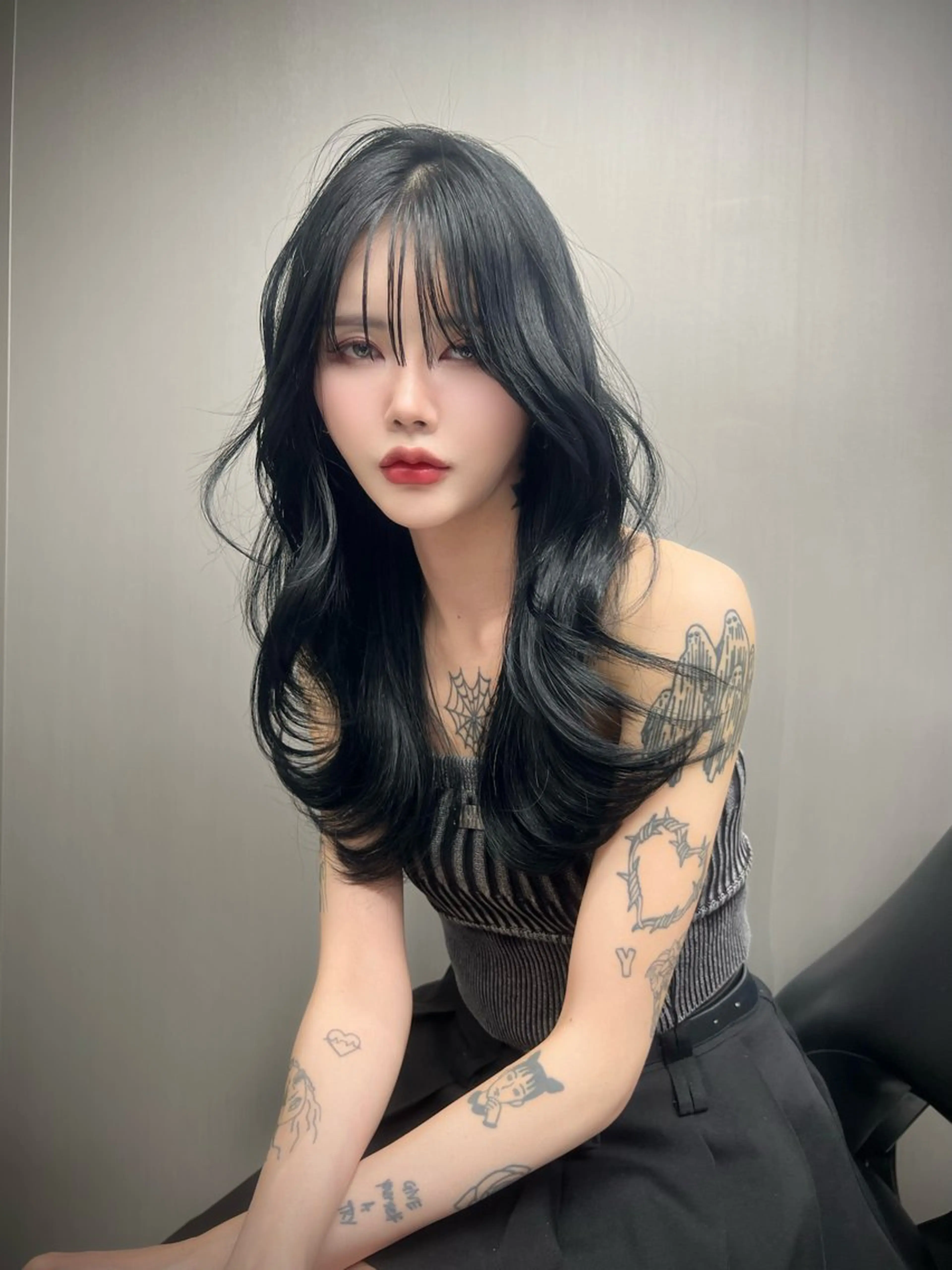 ミディアム カラー カット ヘアカラー トリートメント みつゆ 表参道/原宿のヘアスタイル