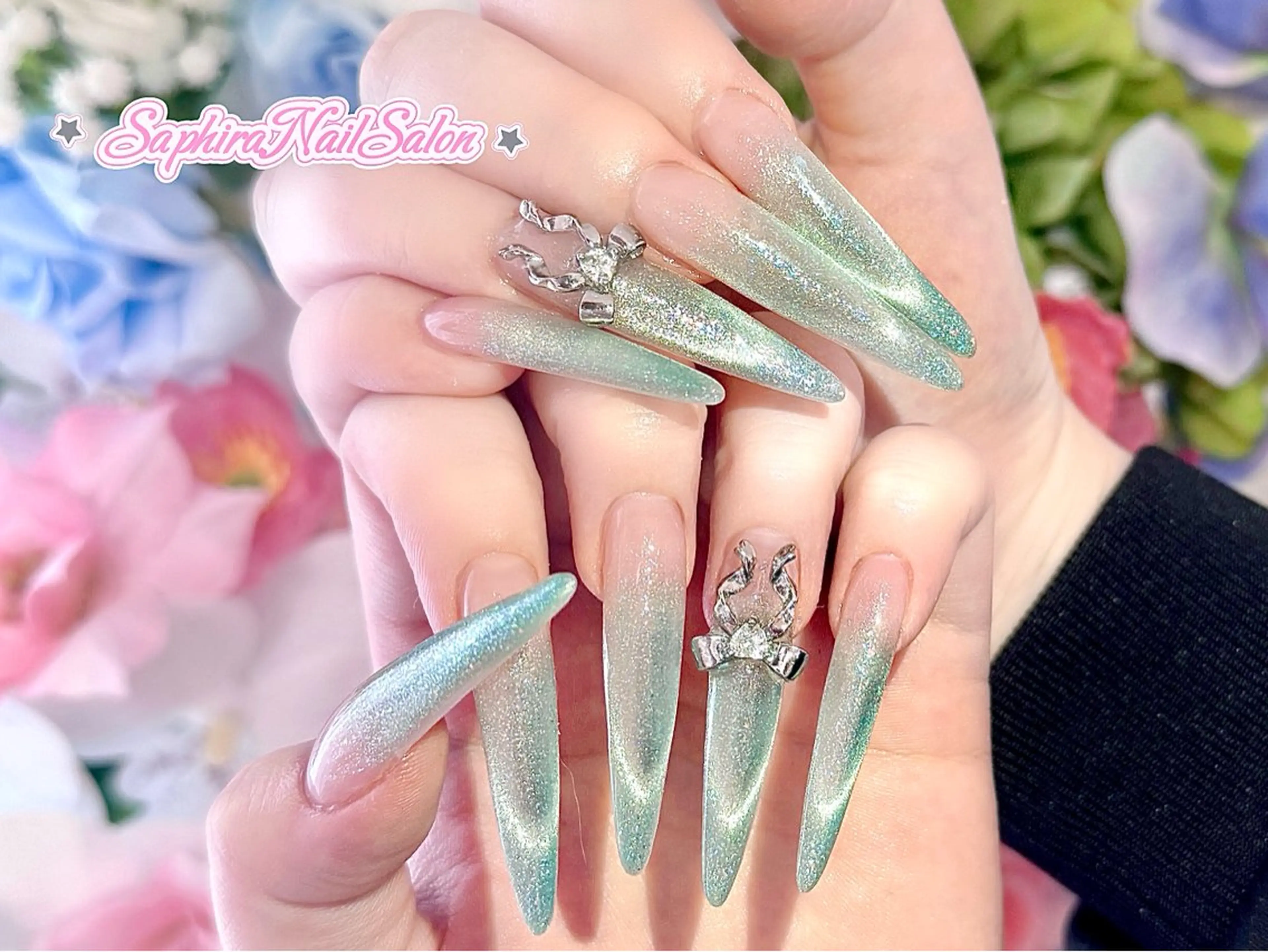 カラー ハンドネイル Saphiraネイル サロン錦糸町のネイルデザイン