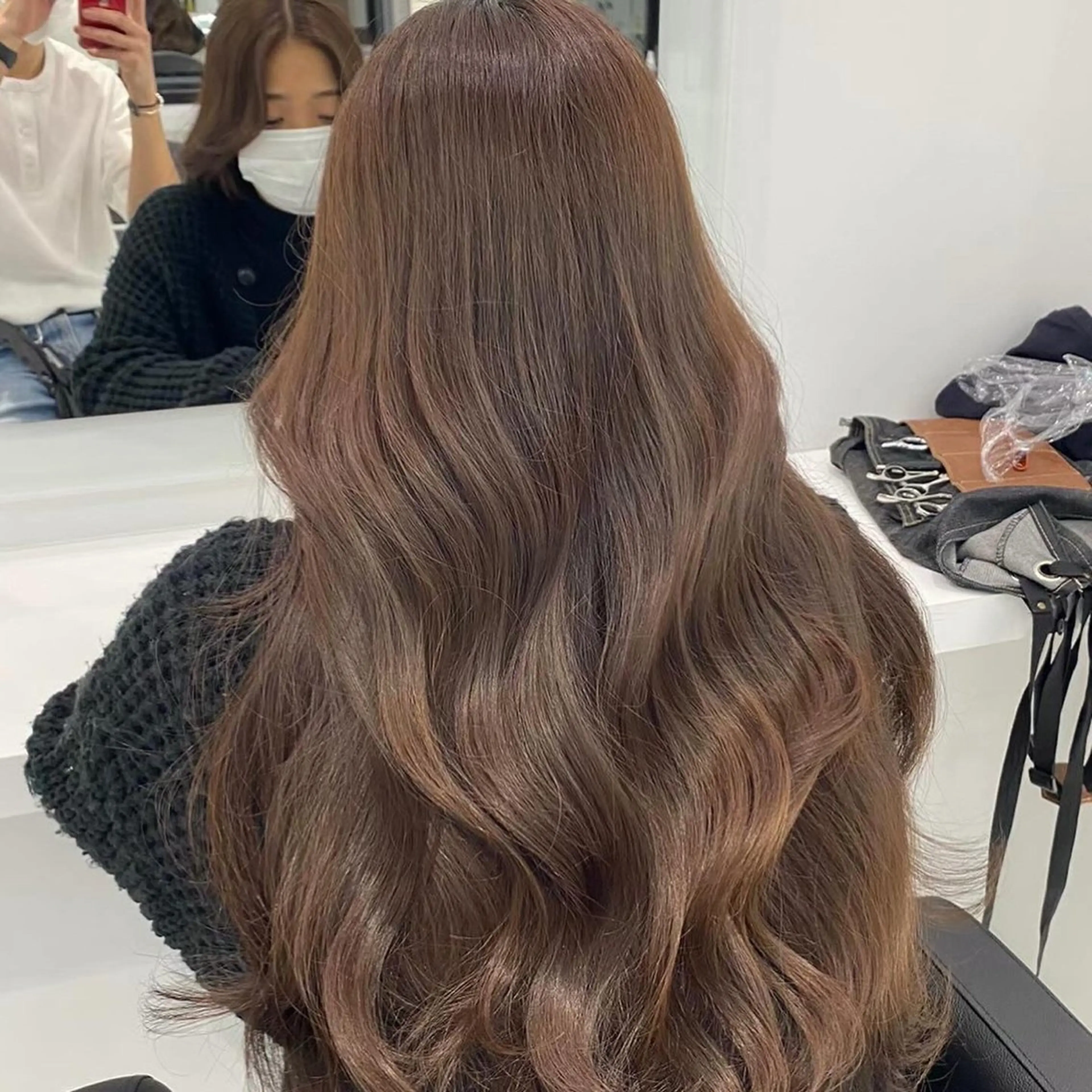 ロング カラー ヘアアレンジ ブリーチ ブリーチなしカラー 髪質改善 🫧モテる💗ダメー ジレスハイトーン🫧のヘアスタイル