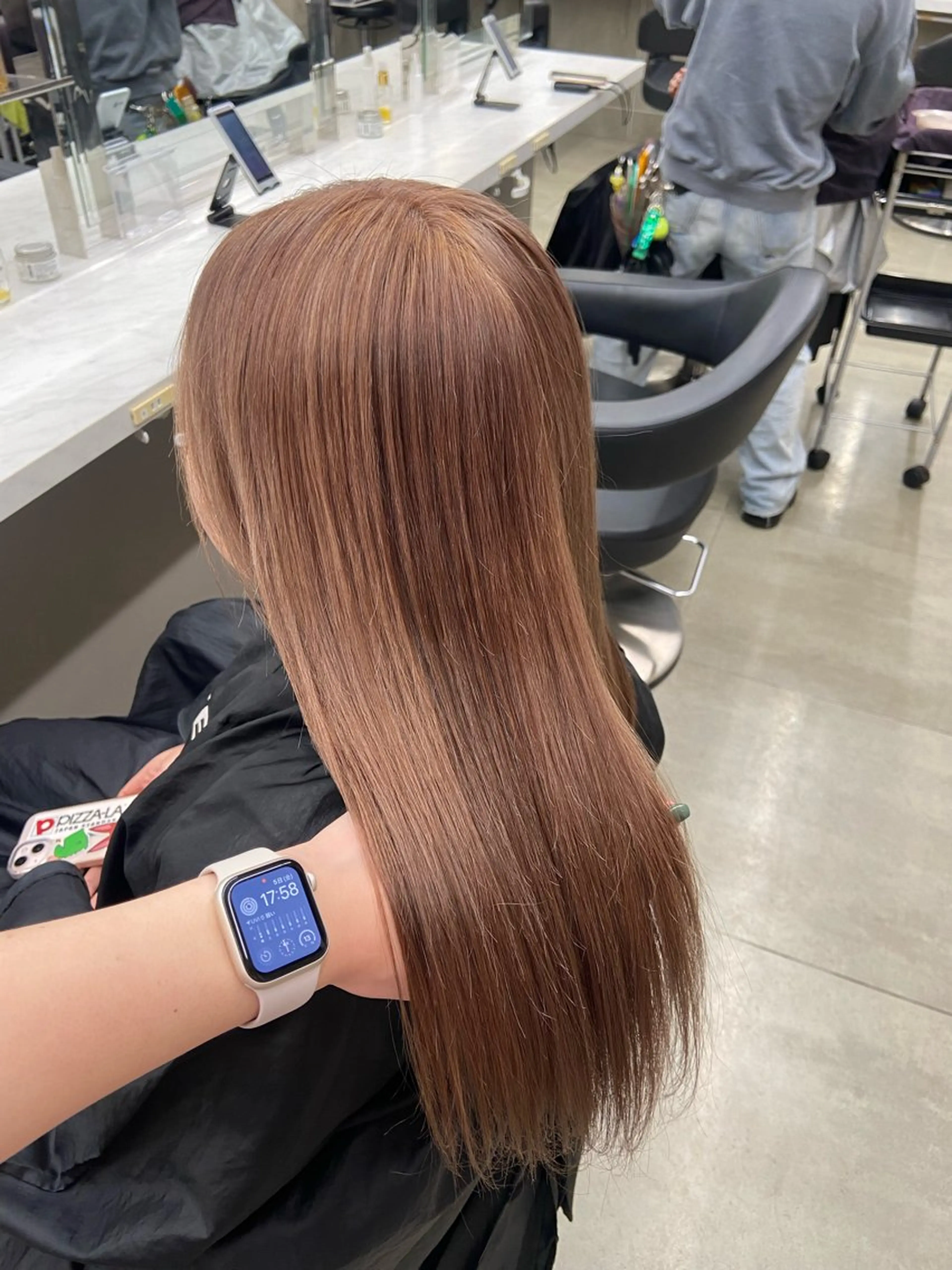 セミロング カラー ヘアアレンジ Over hair_ misakiのヘアスタイル