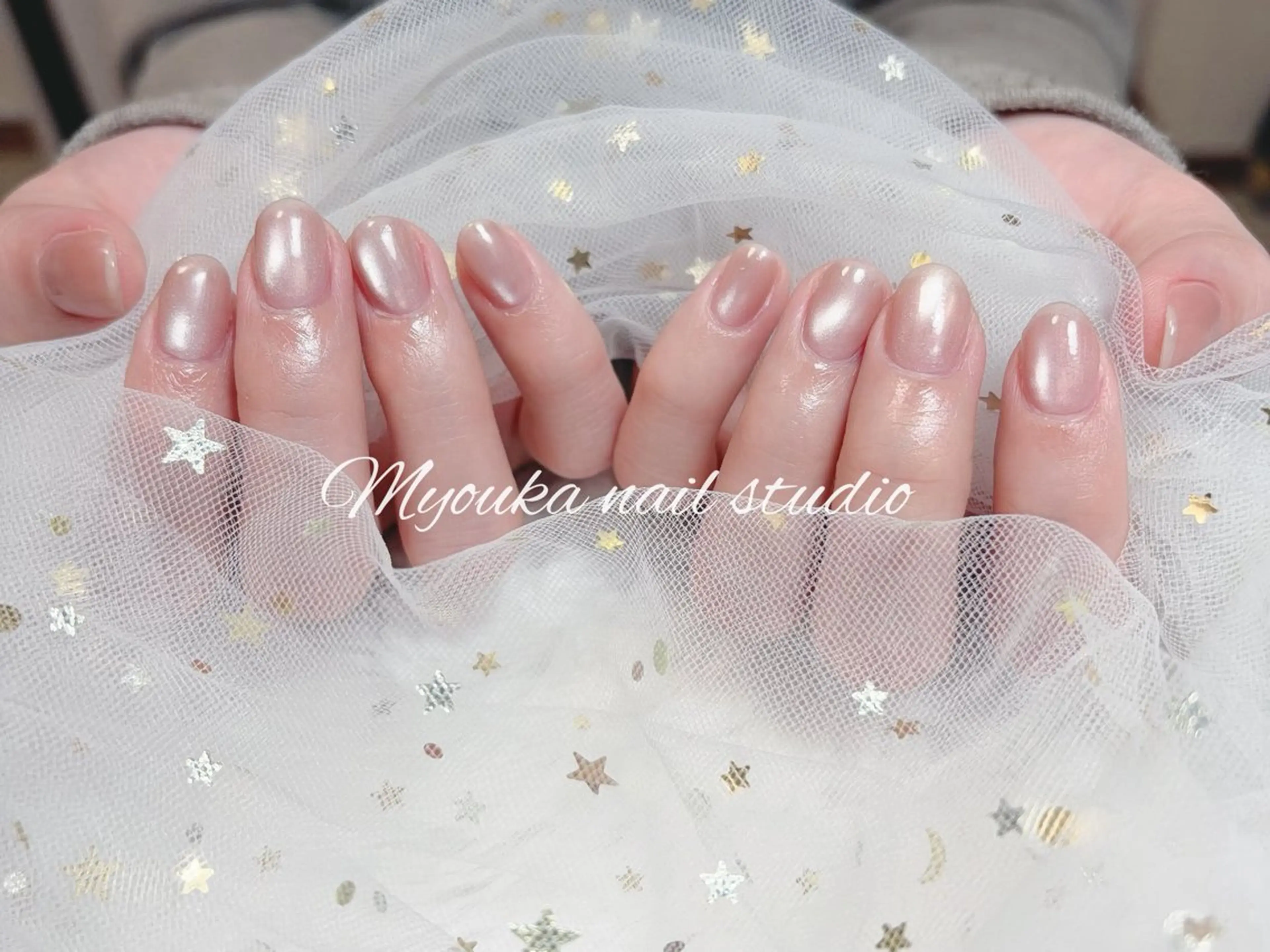 ネイル チークネイル 長さ出し フットネイル ジェルネイル グラデーション ハンドネイル ハンドケア Myouka 板橋区大山駅前店のネイルデザイン