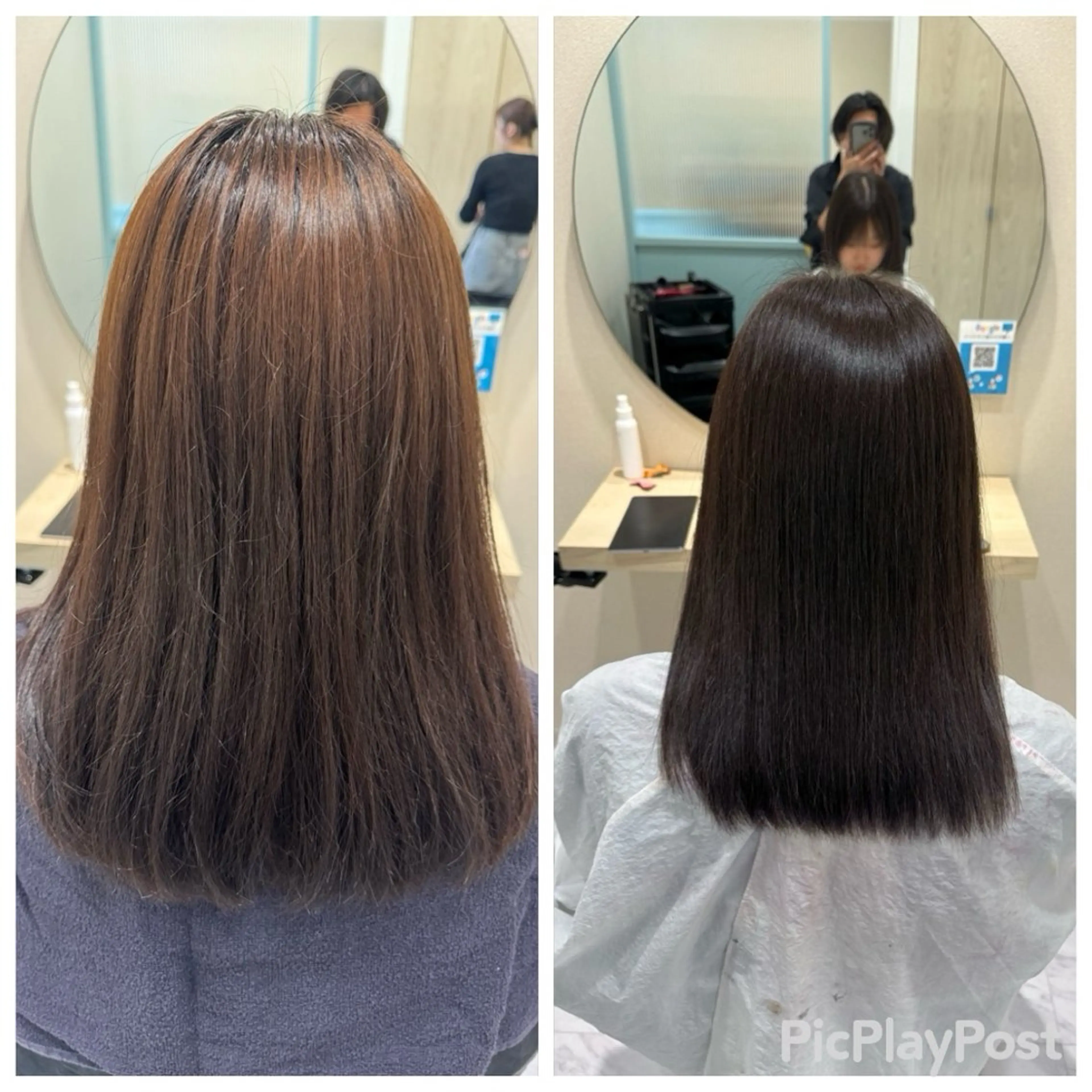 ミディアム 縮毛矯正 トリートメント 丹野 圭太のヘアスタイル